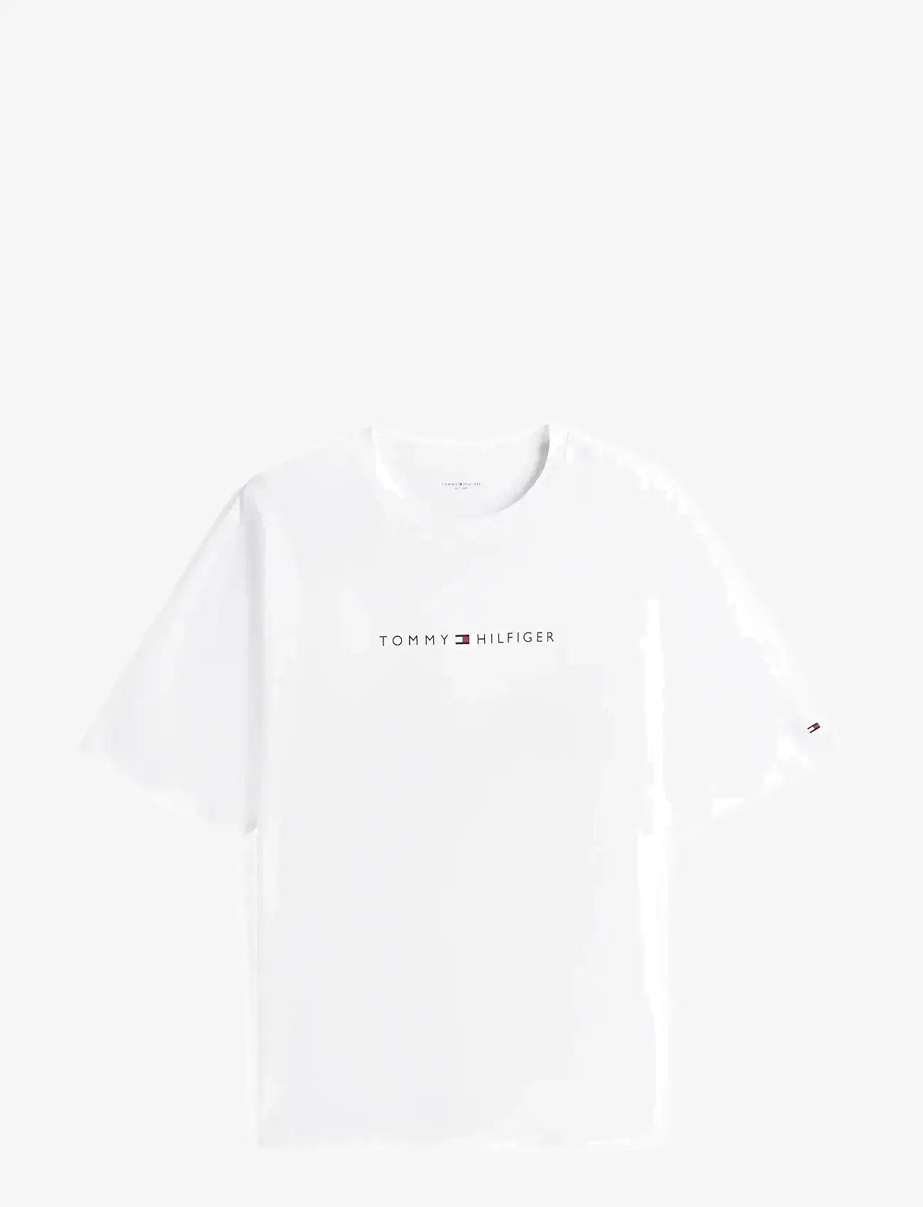 Tommy Hilfiger - SS TEE CONT. LOGO - short-sleeved t-shirts - th optic white - 1