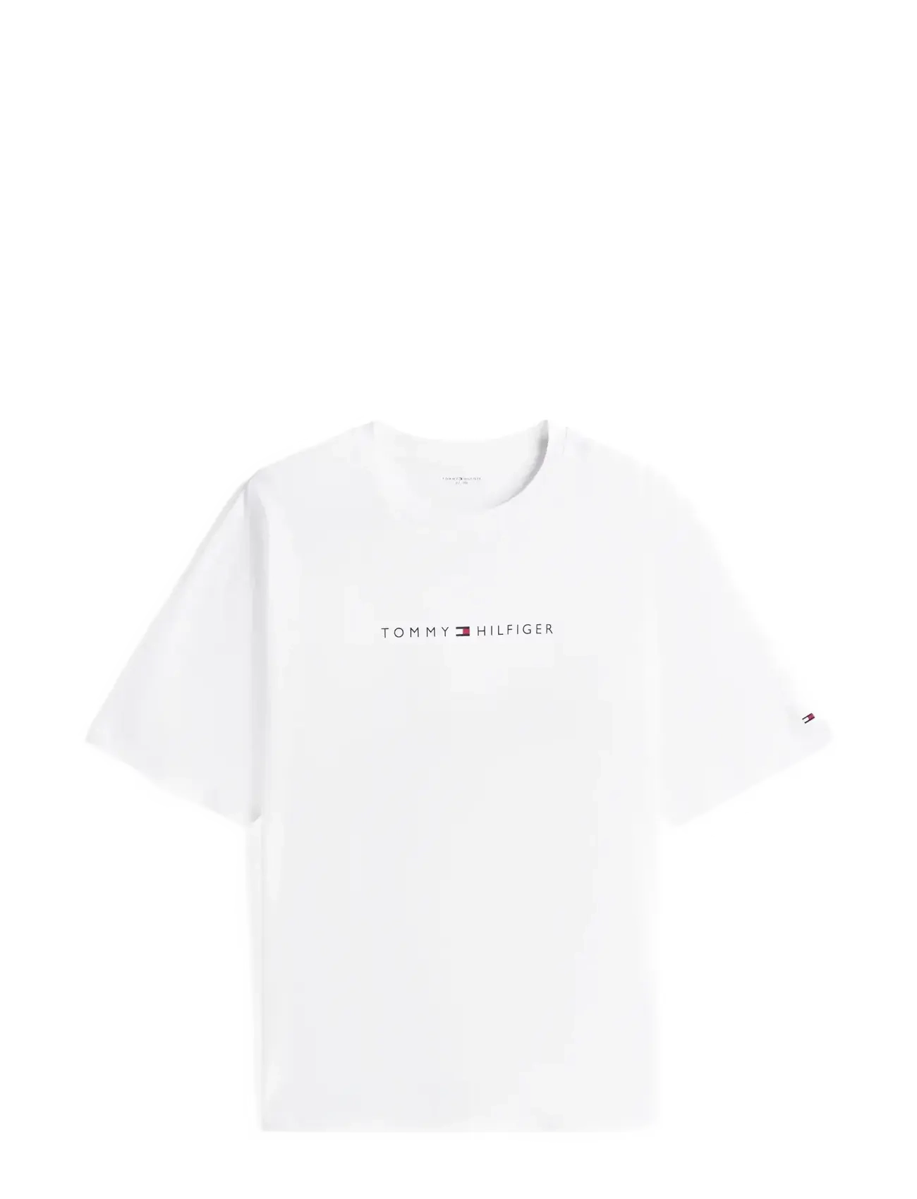 Tommy Hilfiger SS TEE CONT. LOGO - T-Shirts - TH OPTIC WHITE / white
