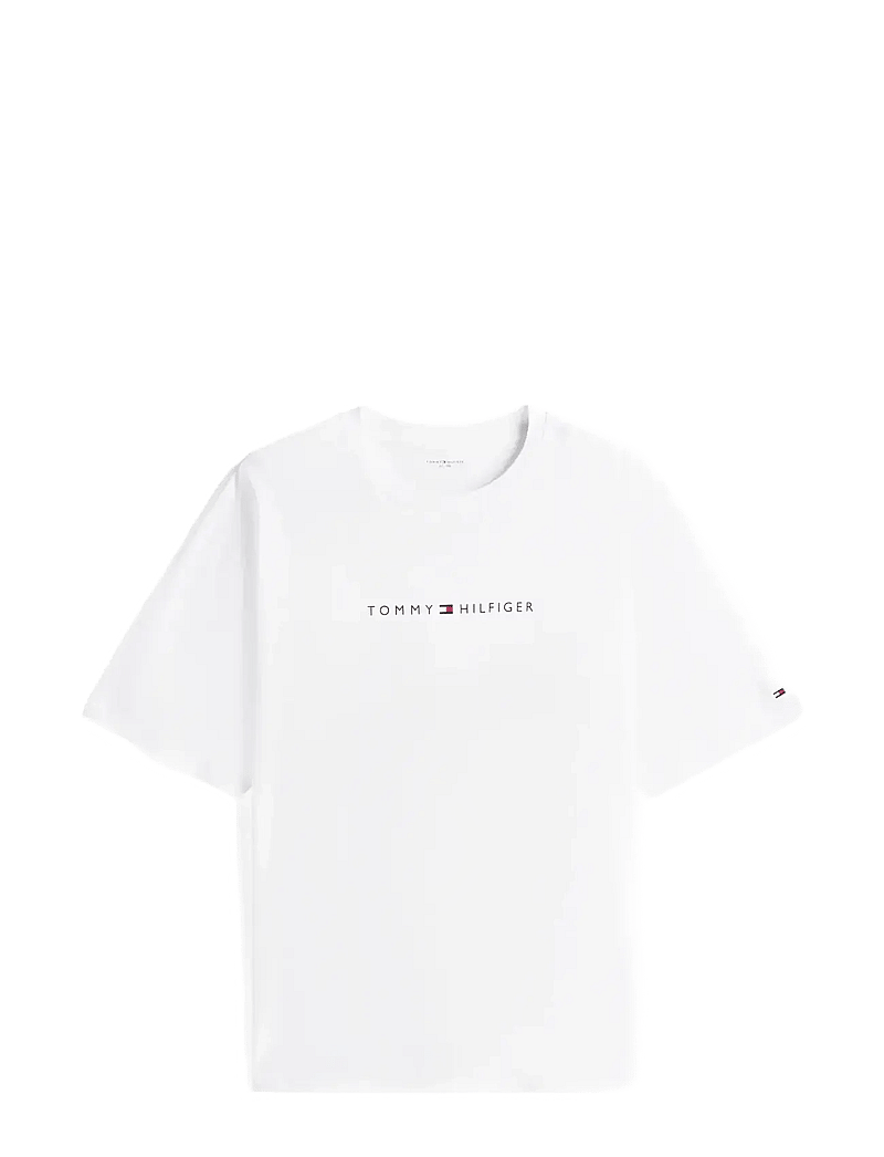 Tommy Hilfiger - SS TEE CONT. LOGO - short-sleeved t-shirts - th optic white - 1