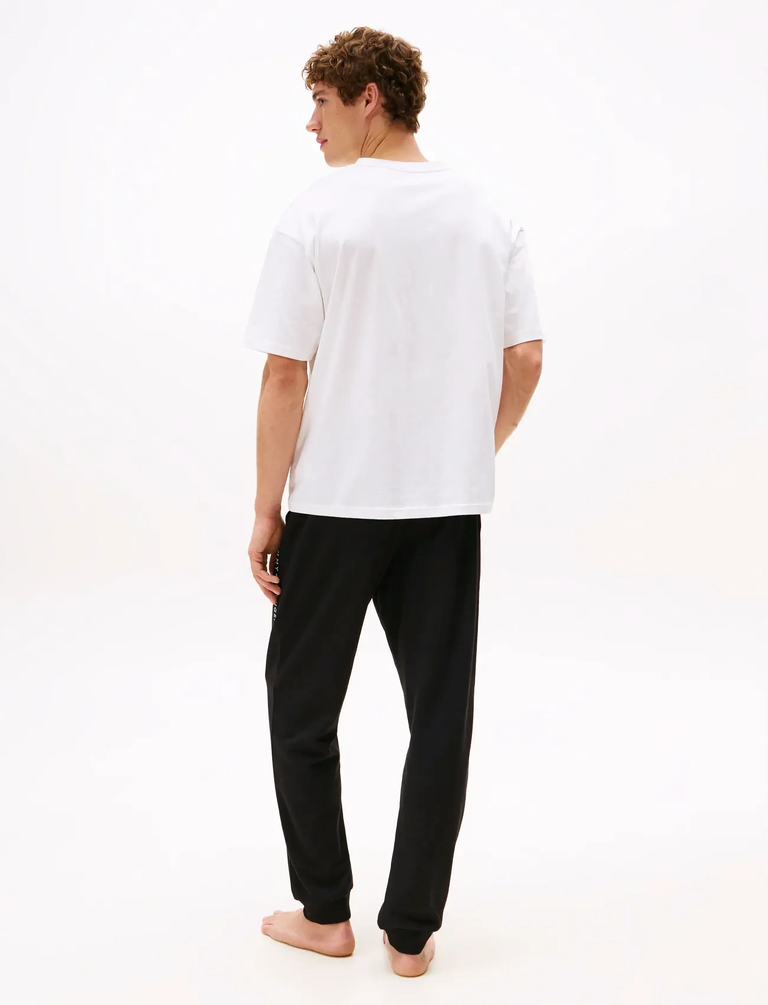 Tommy Hilfiger - SS TEE CONT. LOGO - krótki rękaw - th optic white - 3
