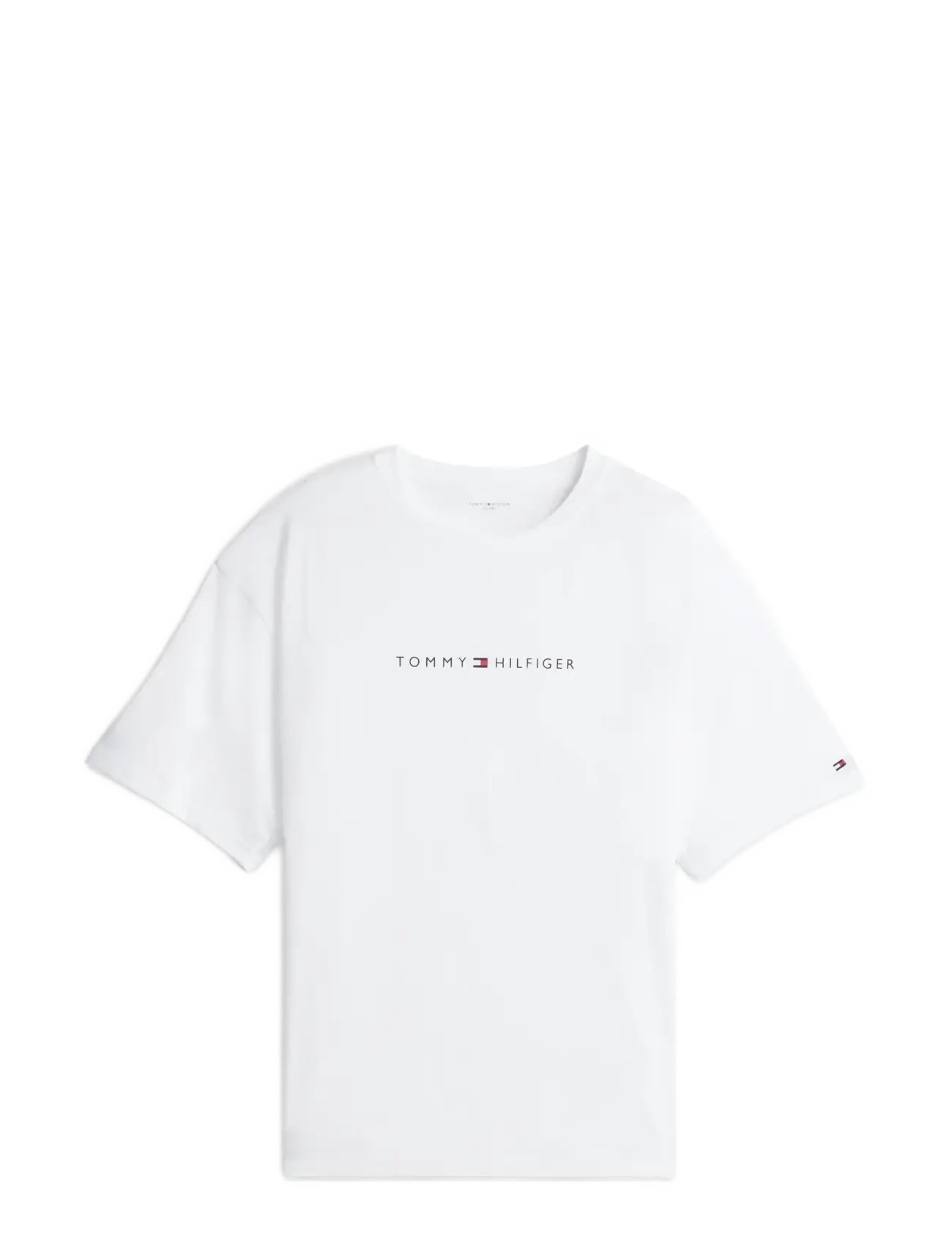 Tommy Hilfiger - SS TEE CONT. LOGO - kortärmade t-shirts - th optic white - 2