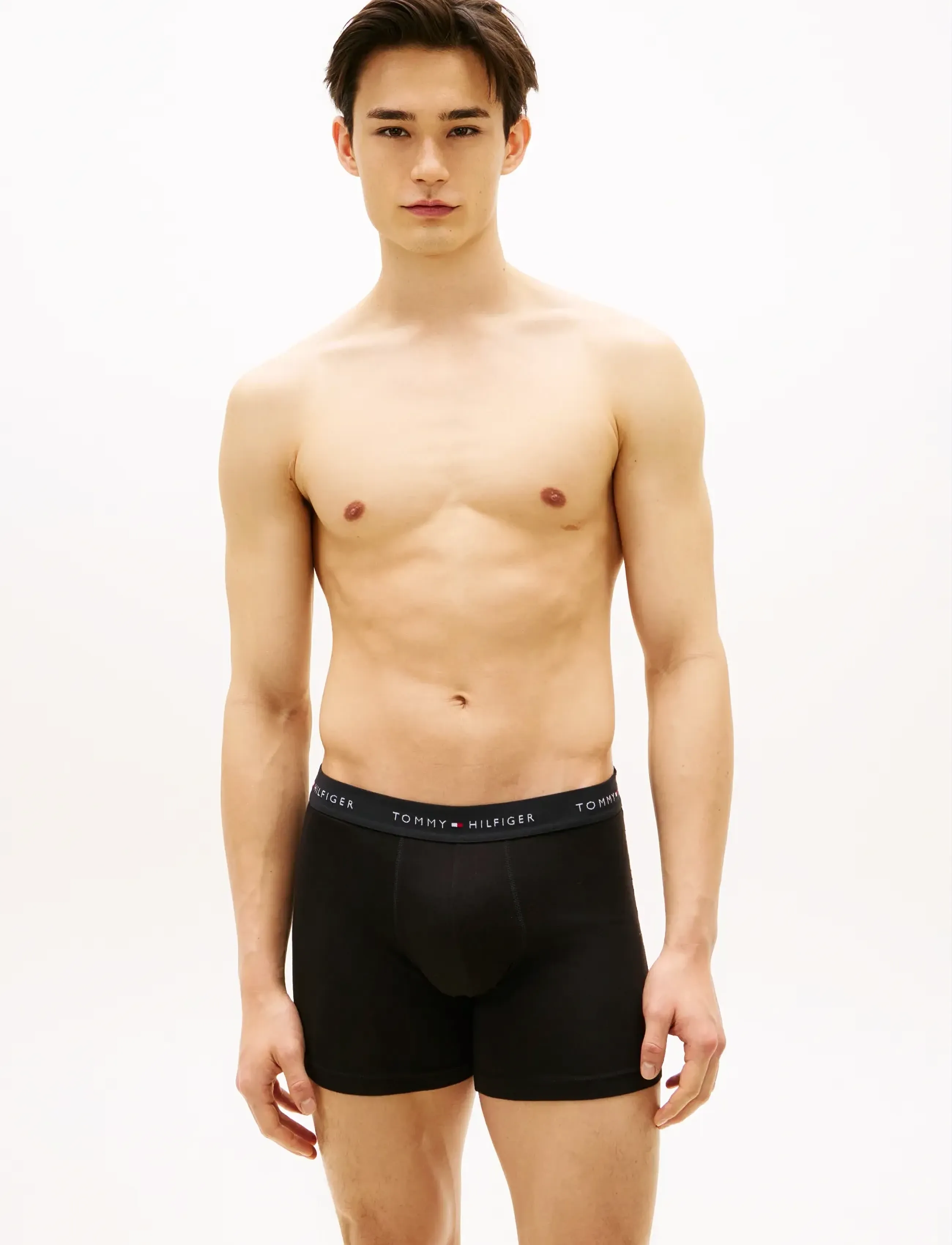 Tommy Hilfiger 3P Boxer Brief Dtm, S, Underwear, Schwarz - Boxers, Männerswear