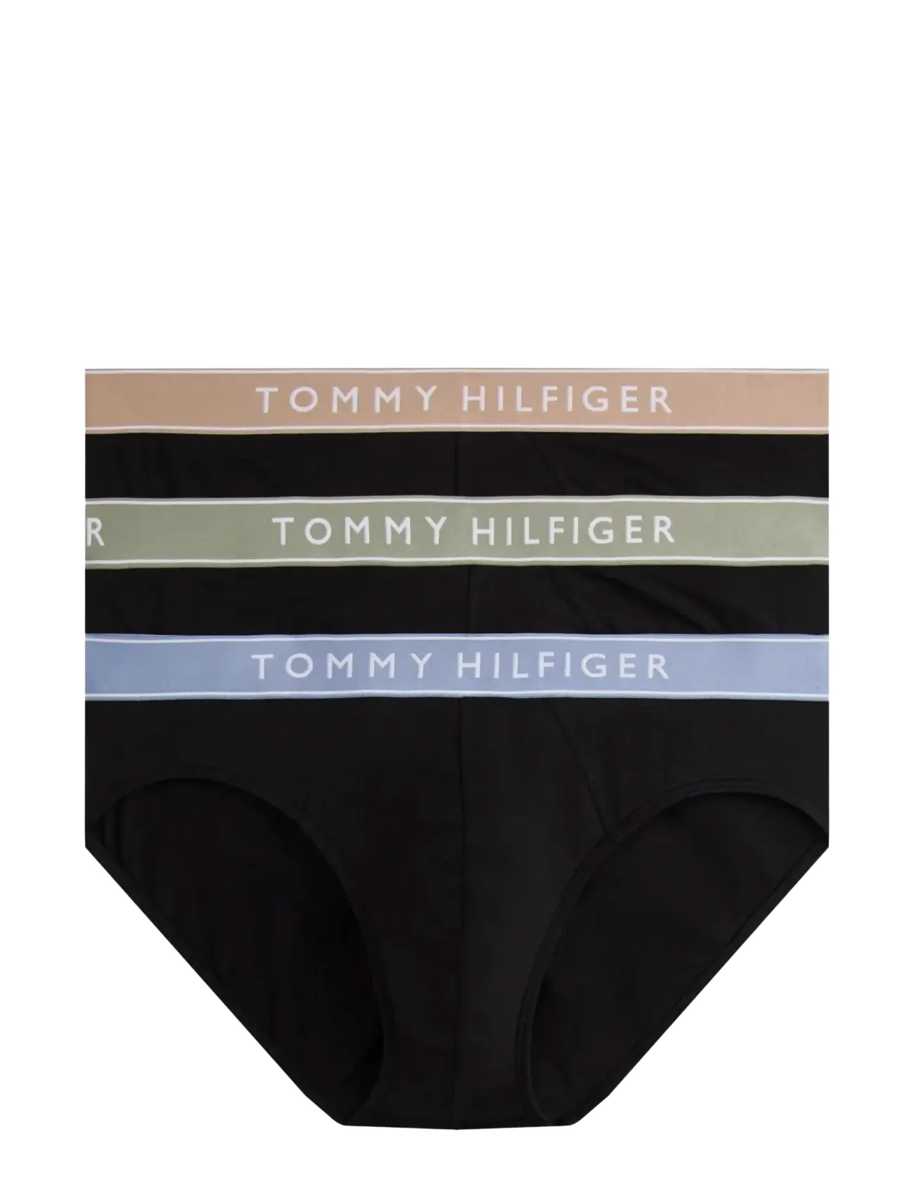 Tommy Hilfiger 3P BRIEF WB - Underbukser - BRK BLU UTIL SGE CSTL TPE / black