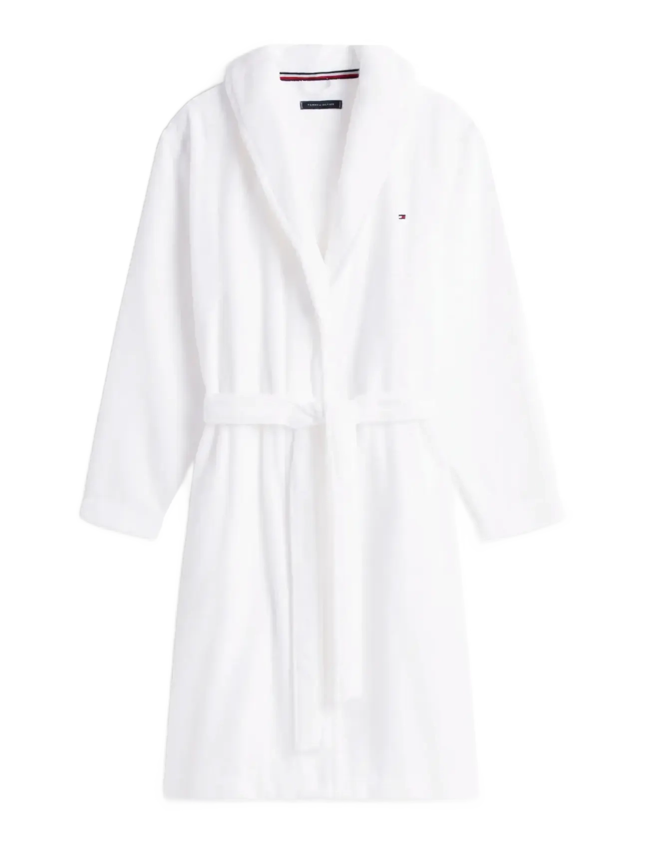 Tommy Hilfiger TOWELLING ROBE - Uus - TH OPTIC WHITE / white