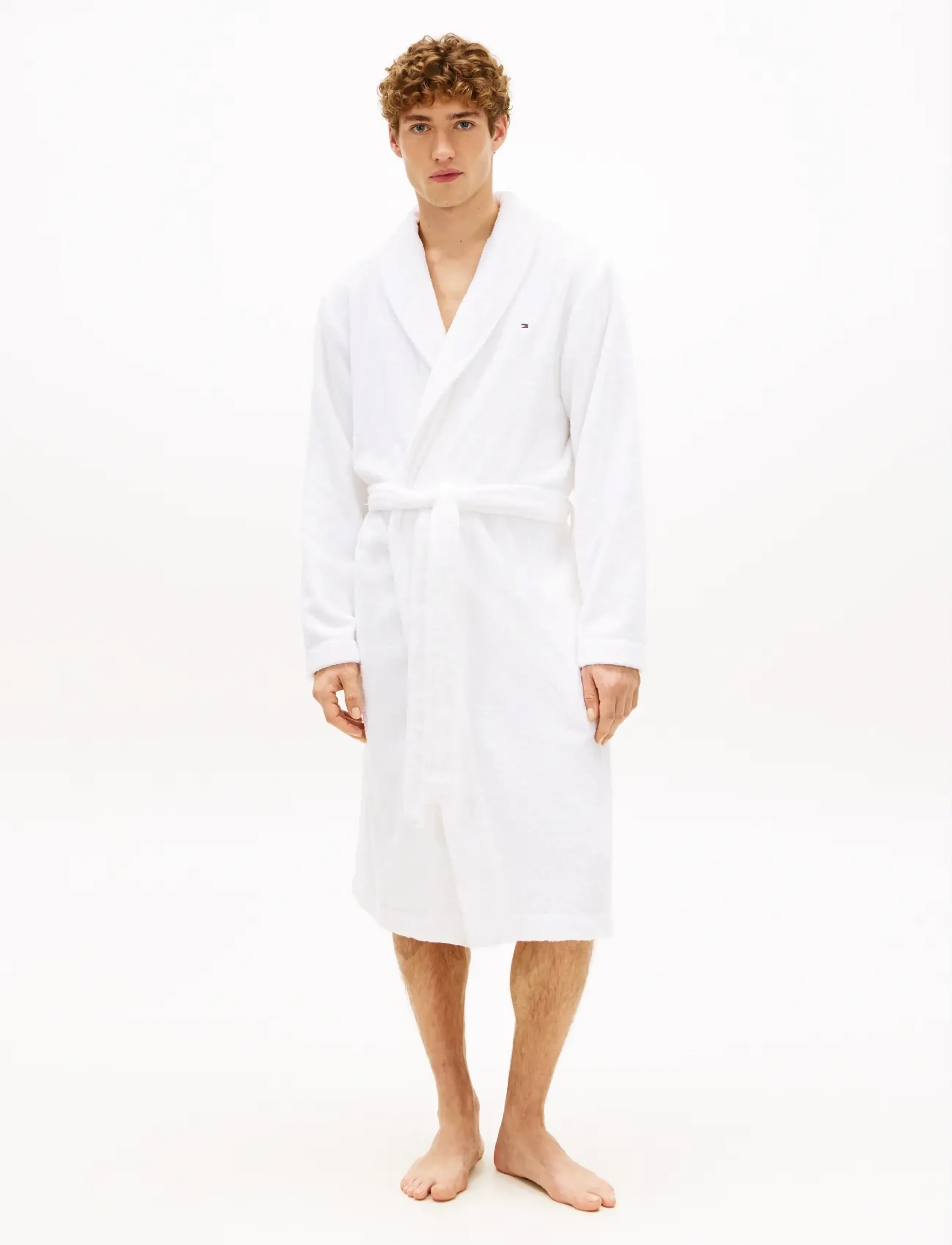 Tommy Hilfiger Towelling Robe, S, Night & Loungewear, Weiß - Robes, Männerswear