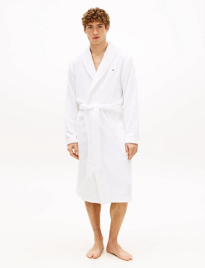 Tommy Hilfiger - TOWELLING ROBE - sloppar - th optic white - 0