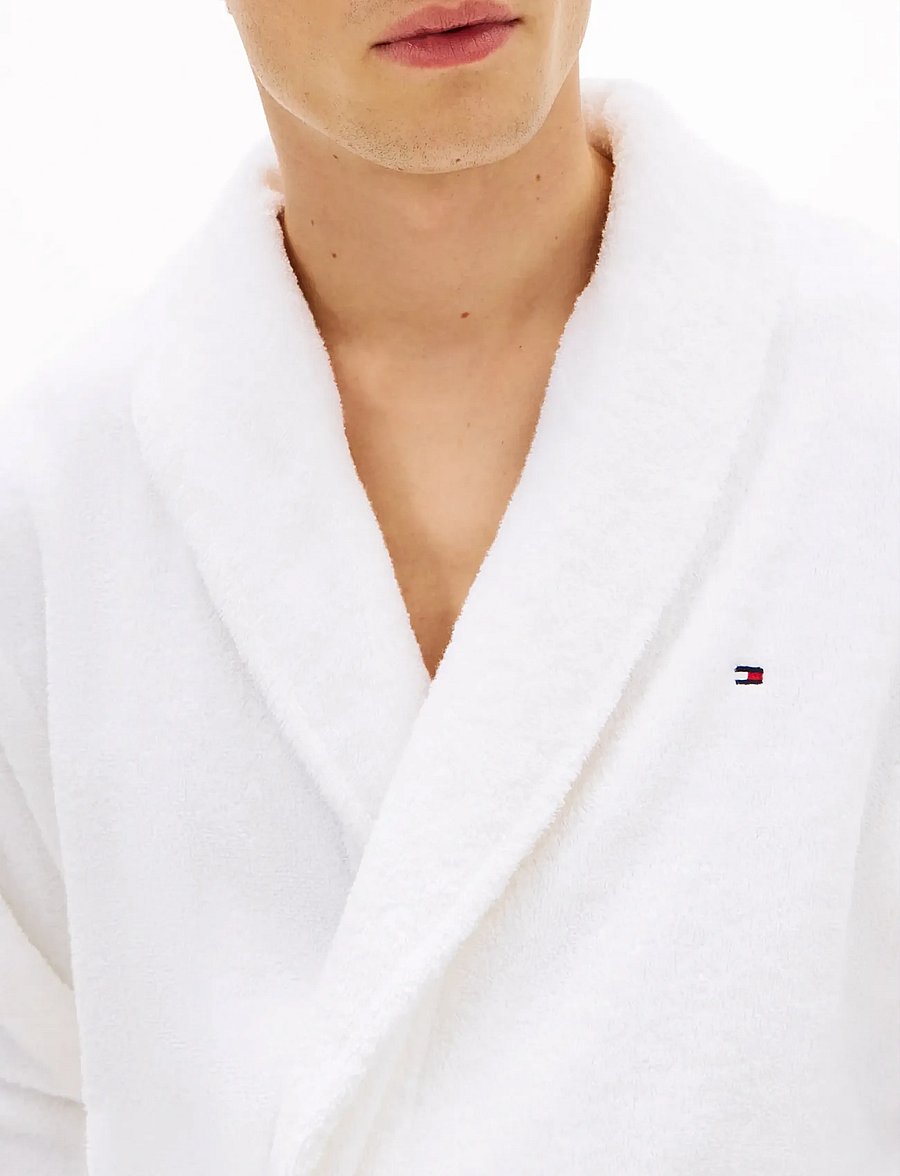 Tommy Hilfiger - TOWELLING ROBE - hommikumantlid - th optic white - 2