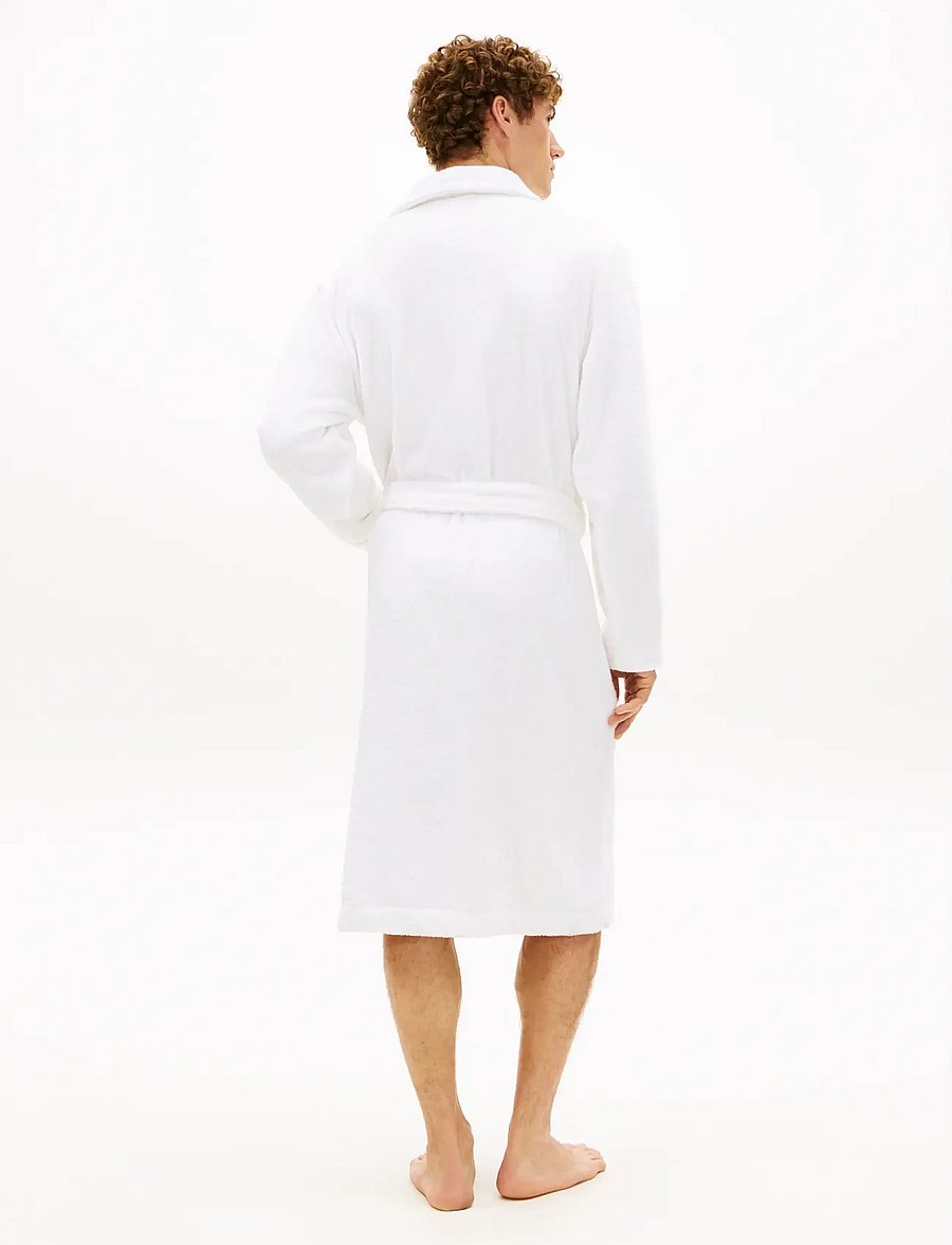 Tommy Hilfiger - TOWELLING ROBE - hommikumantlid - th optic white - 4