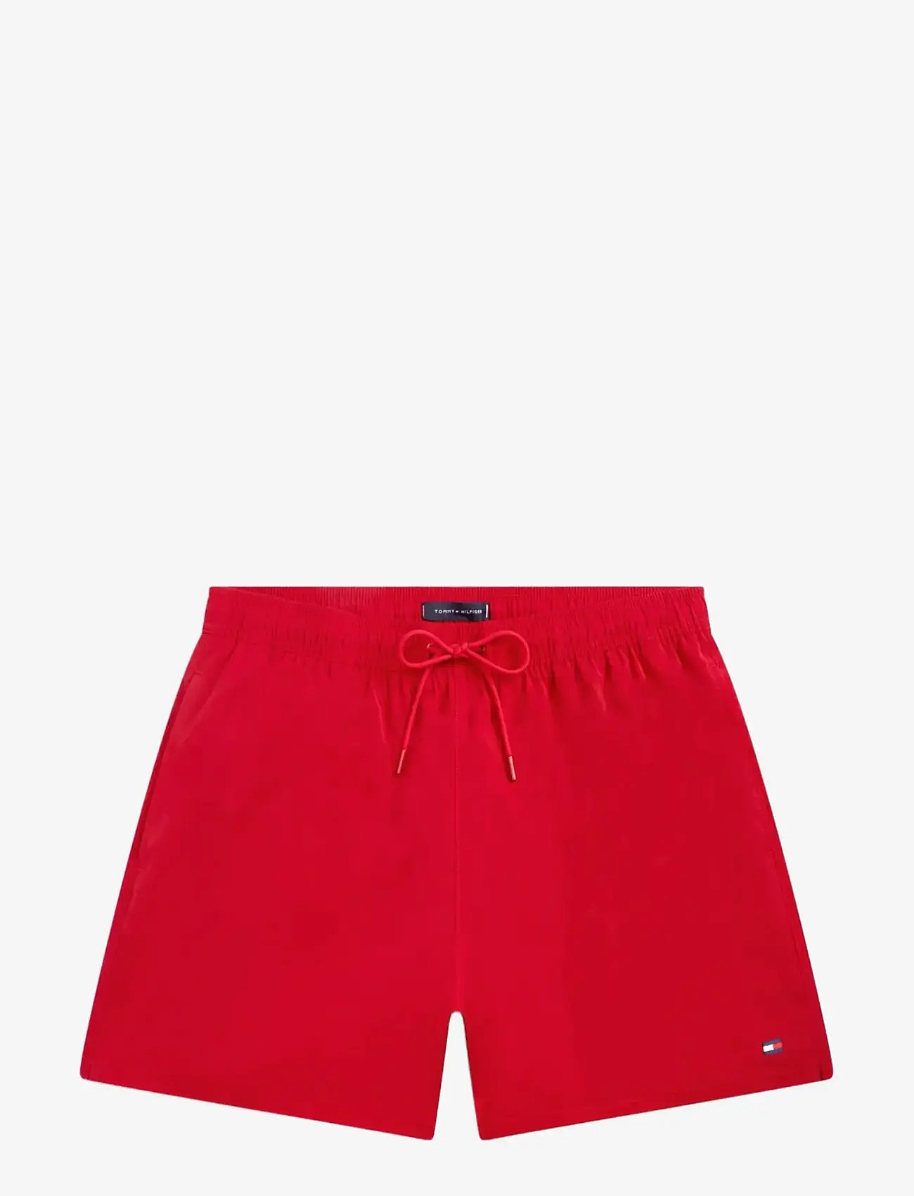 Tommy Hilfiger - MEDIUM DRAWSTRING JACQUARD - badehose - linear flag monogram medium red - 1
