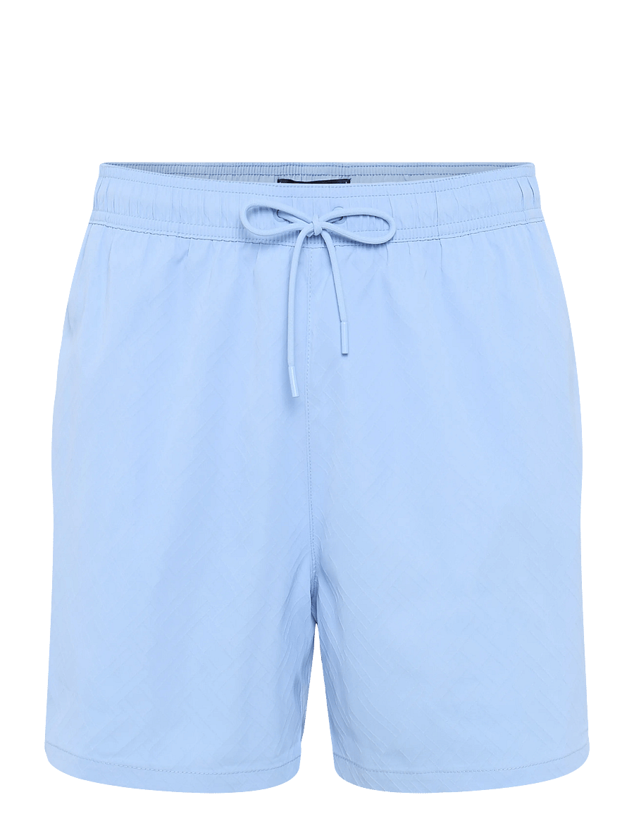 Tommy Hilfiger - MEDIUM DRAWSTRING JACQUARD - badehose - linear flag monogram vessel blue - 1