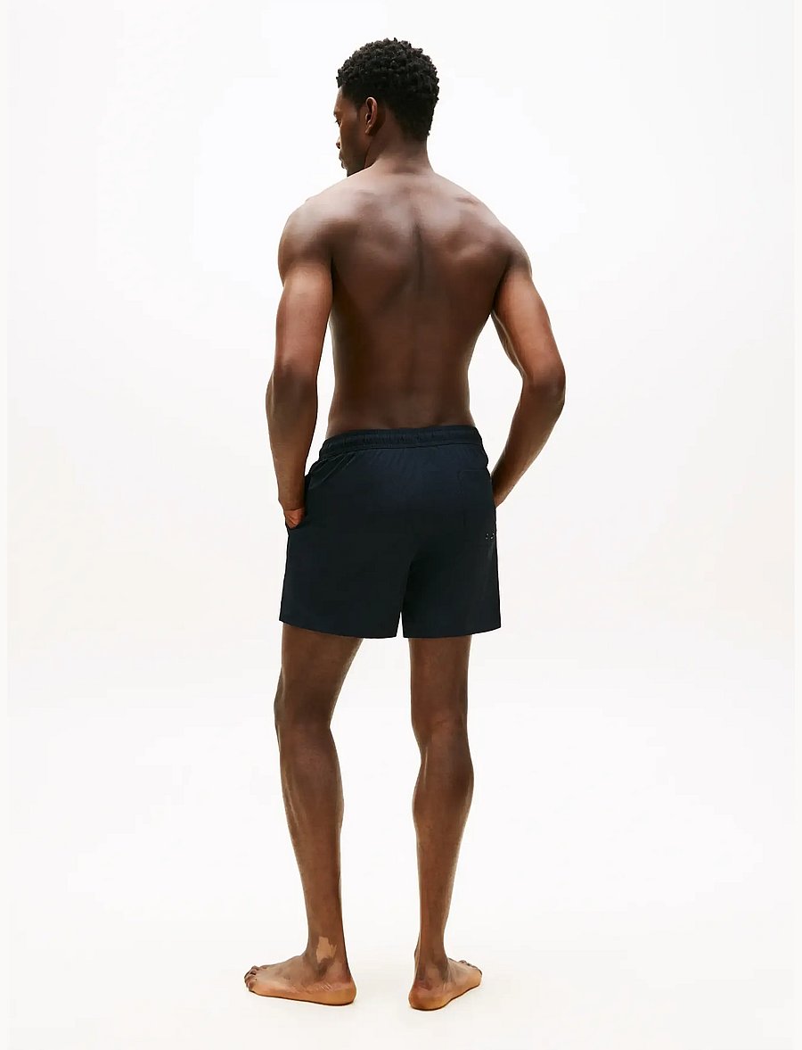 Tommy Hilfiger - MEDIUM DRAWSTRING JACQUARD - badehose - linear flag monogram vessel blue - 4