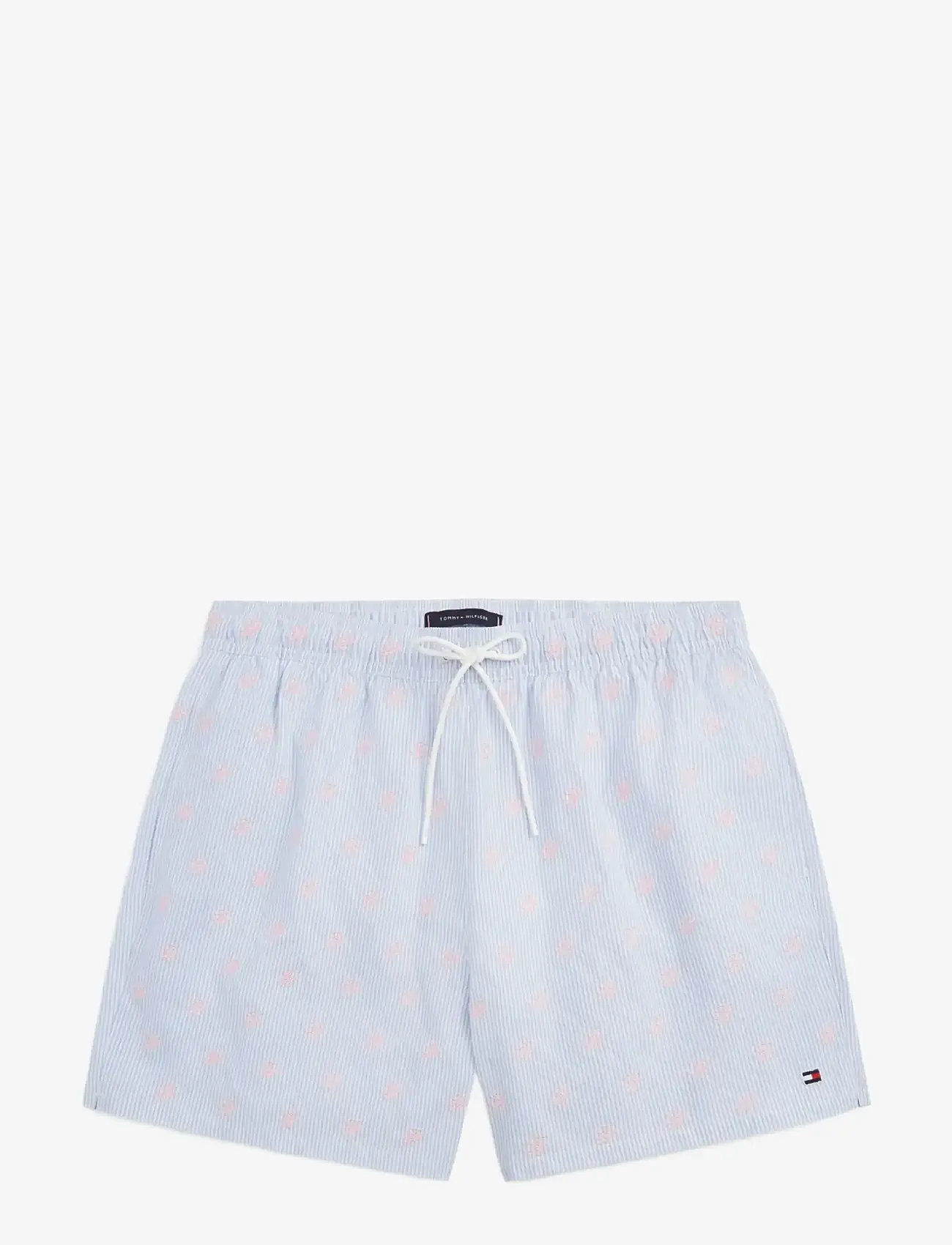 Tommy Hilfiger - MEDIUM DRAWSTRING ITHACA + AOE - badeshorts - sweet blue  white ithaca - 1