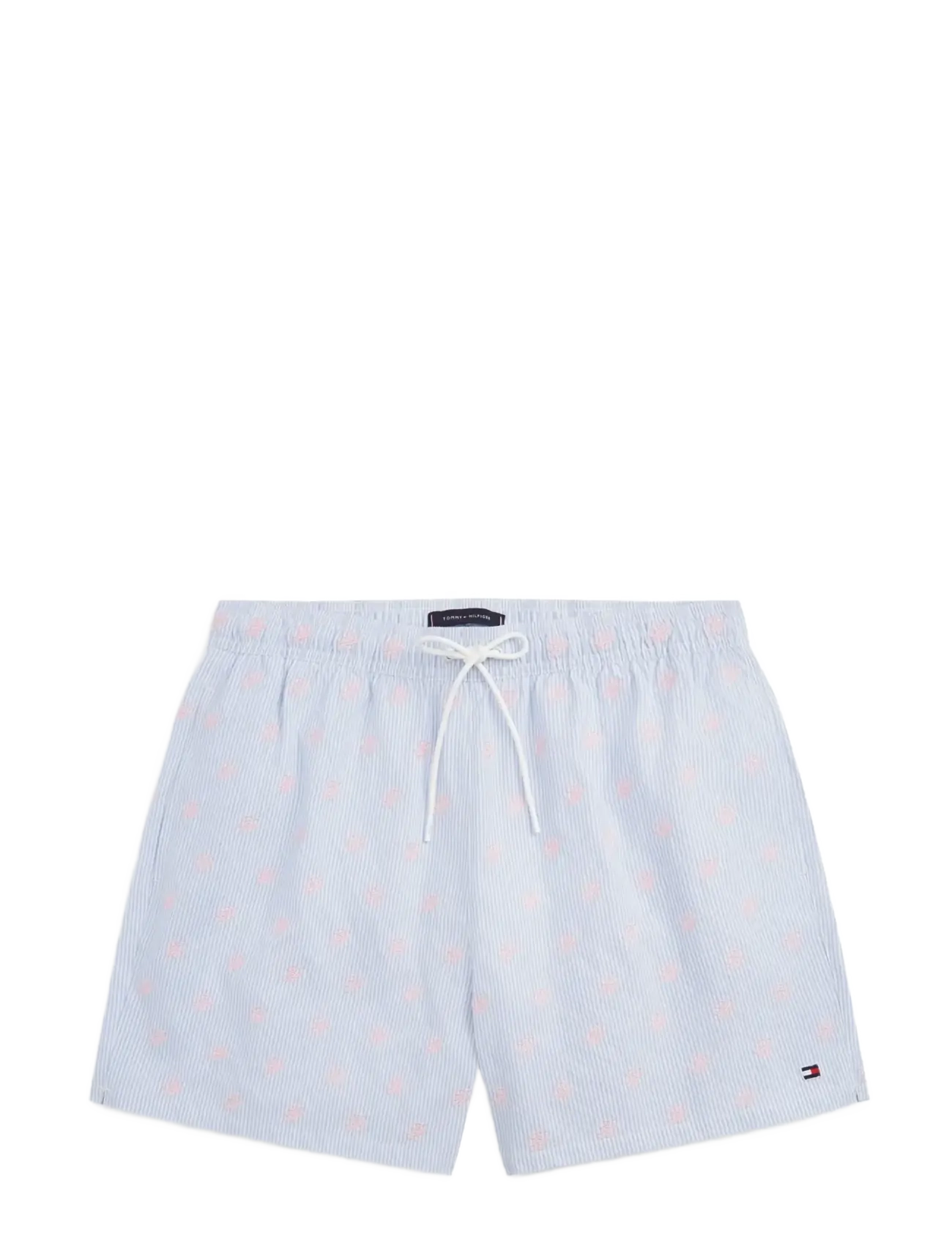 Tommy Hilfiger MEDIUM DRAWSTRING ITHACA + AOE - Swimwear - SWEET BLUE  WHITE ITHACA / blue