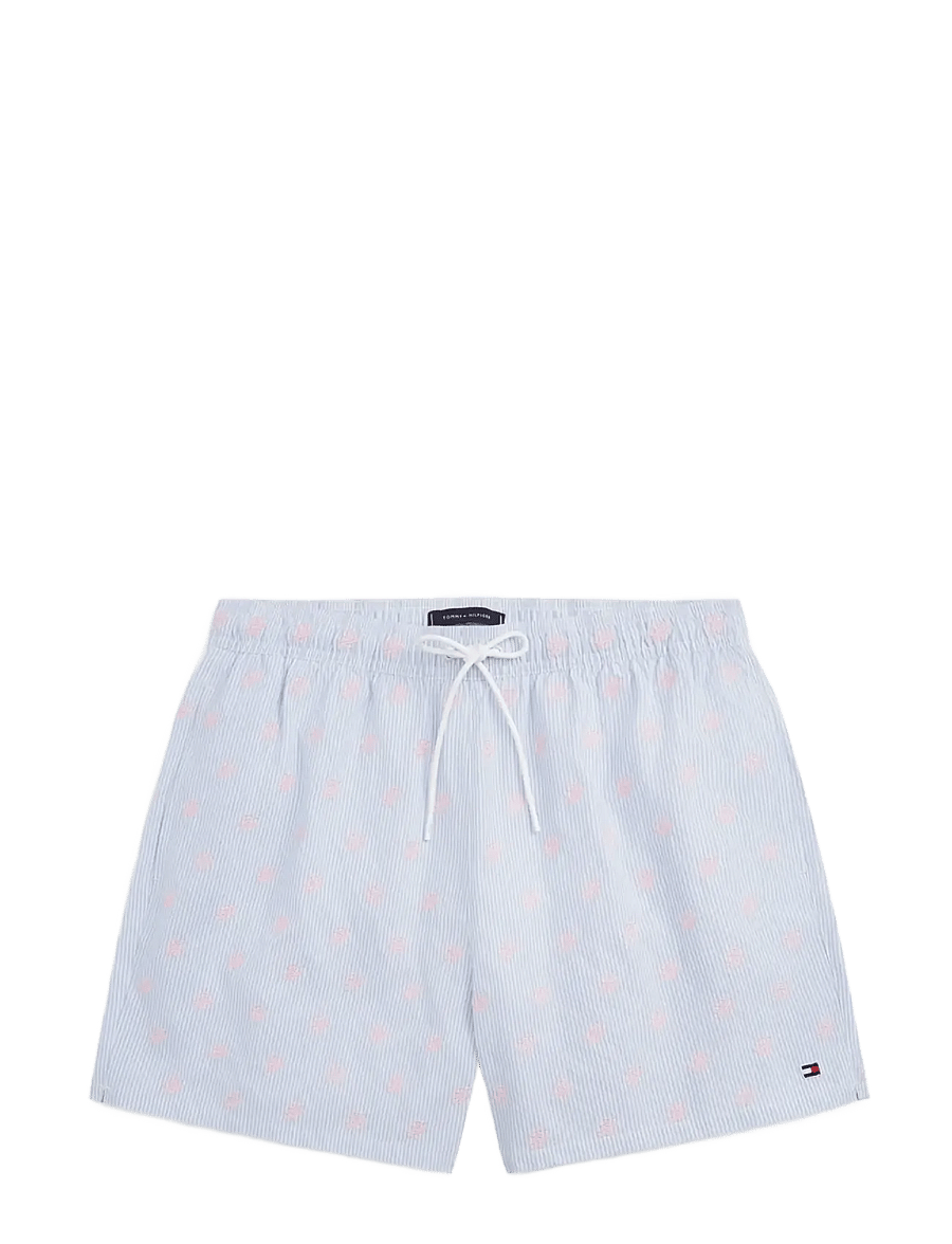 Tommy Hilfiger - MEDIUM DRAWSTRING ITHACA + AOE - badehose - sweet blue white ithaca - 1