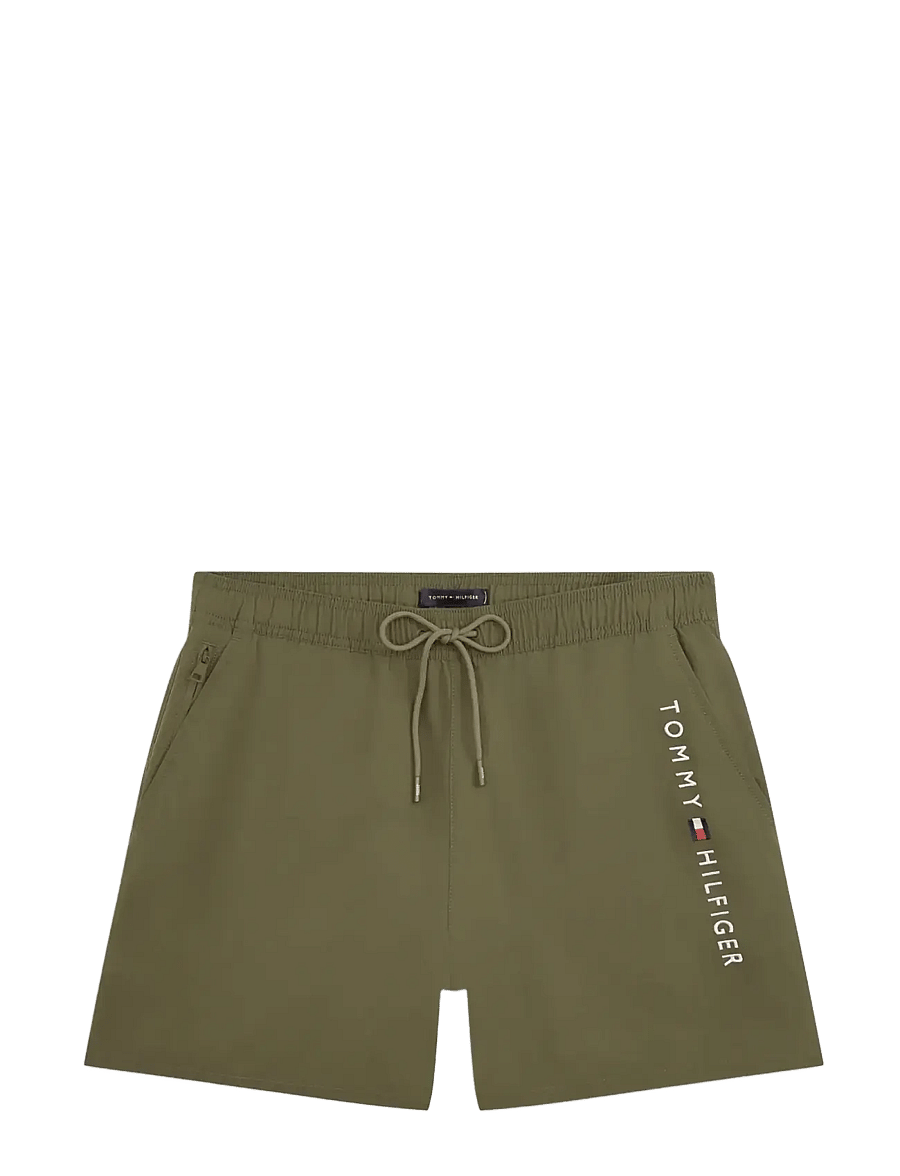 Tommy Hilfiger - MEDIUM DRAWSTRING zip pocket - badeshorts - army green - 1