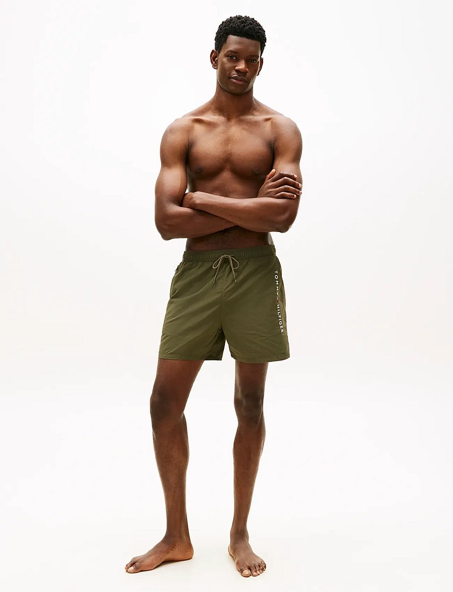 Tommy Hilfiger - MEDIUM DRAWSTRING zip pocket - badeshorts - army green - 3