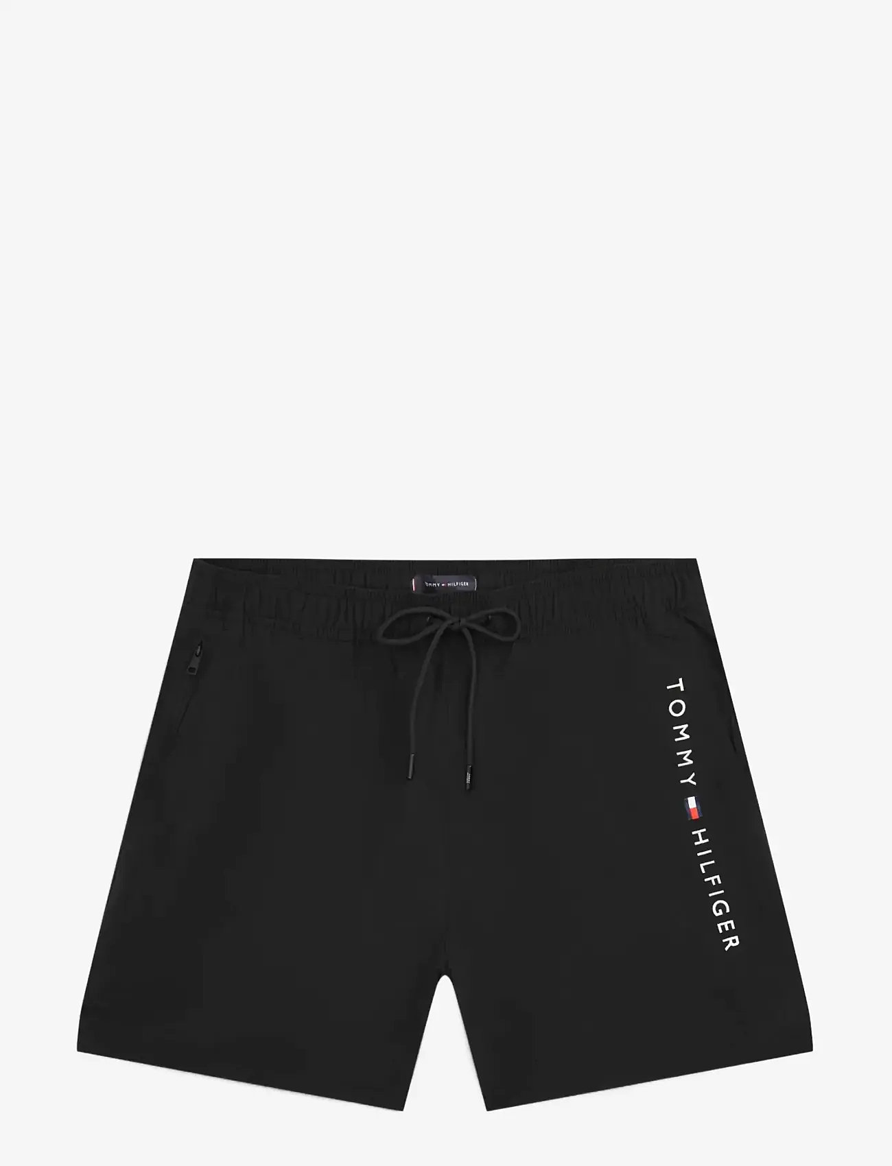 Tommy Hilfiger - MEDIUM DRAWSTRING zip pocket - badehose - black - 1