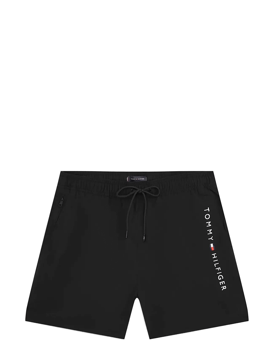 Tommy Hilfiger - MEDIUM DRAWSTRING zip pocket - badehose - black - 1