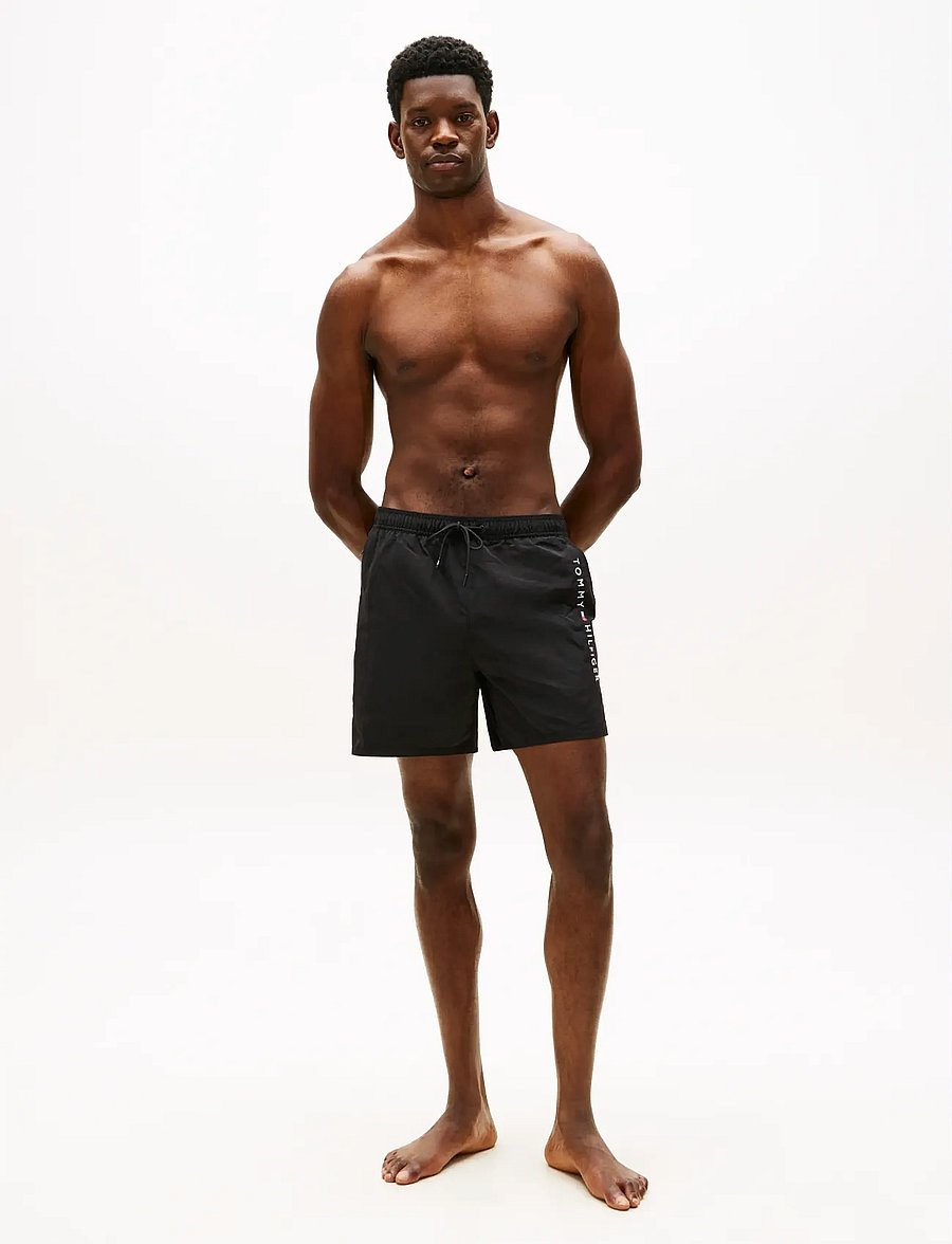 Tommy Hilfiger - MEDIUM DRAWSTRING zip pocket - badehose - black - 3