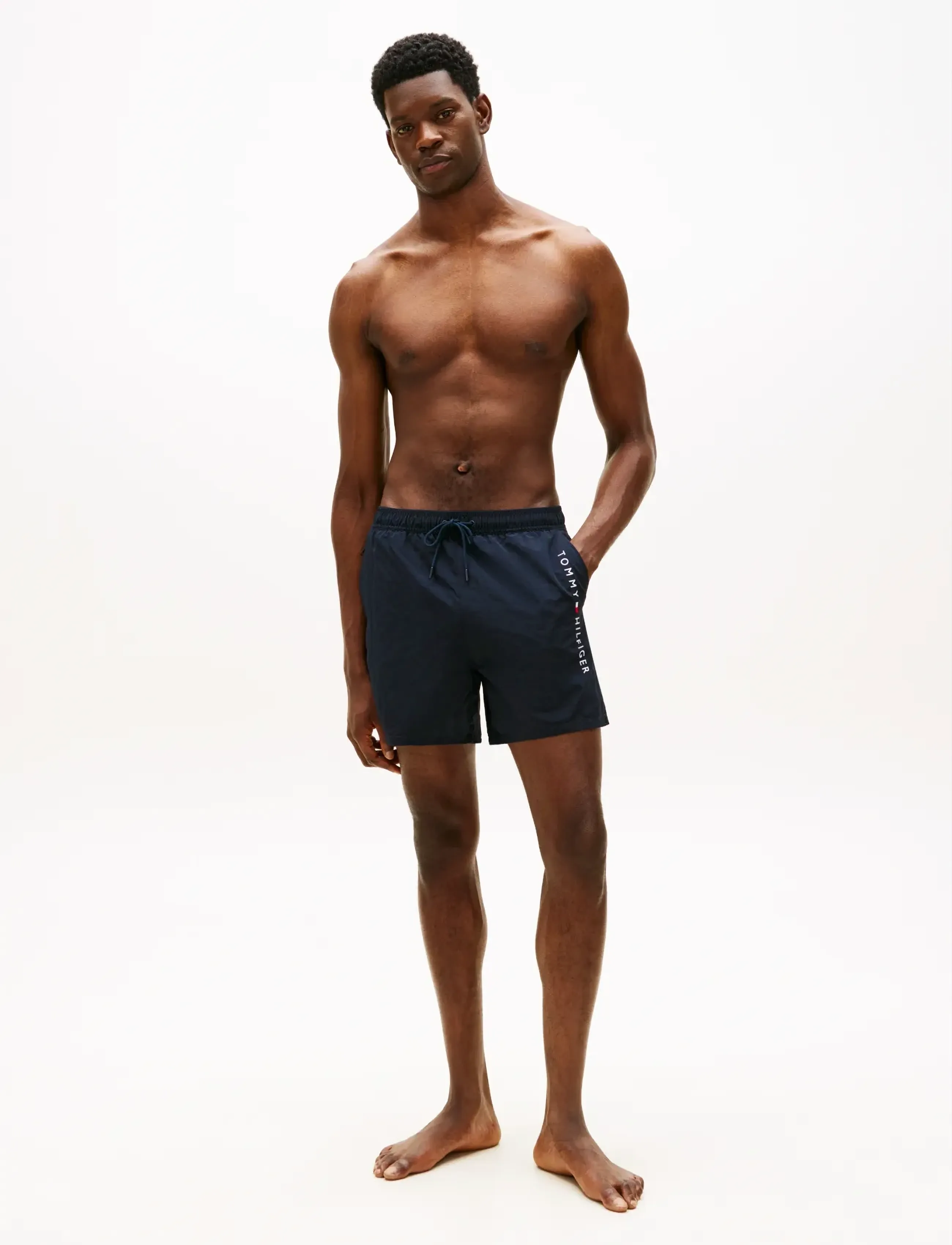 Tommy Hilfiger - MEDIUM DRAWSTRING zip pocket - swim shorts - desert sky - 3