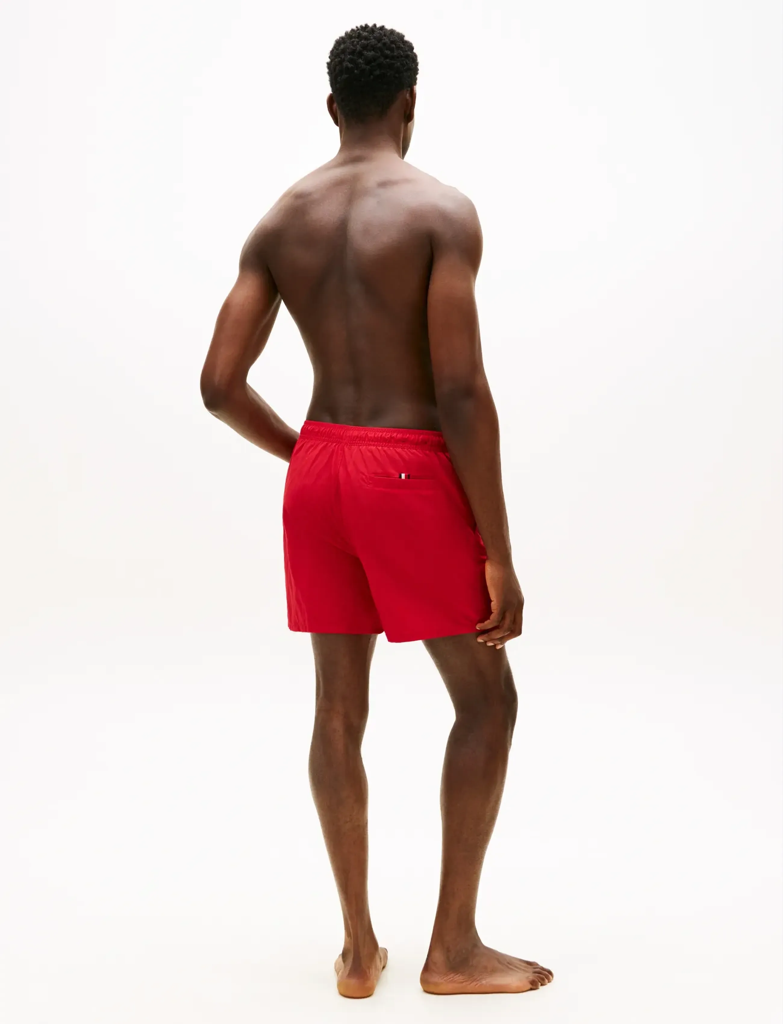 Tommy Hilfiger - MEDIUM DRAWSTRING zip pocket - badehose - medium red - 2