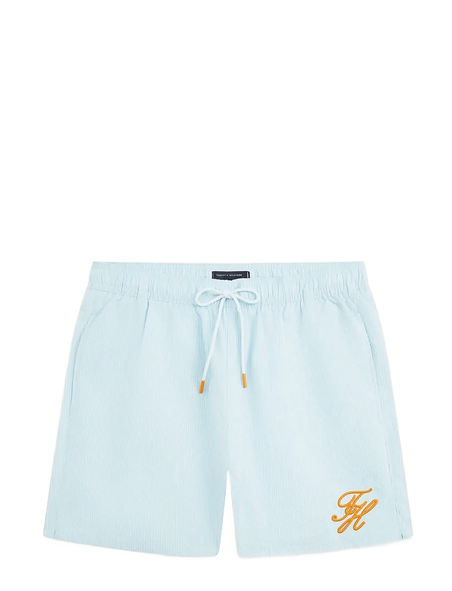 Tommy Hilfiger - MEDIUM DRAWSTRING ITHACA SCRIPT - freizeitshorts - tonal ithaca keepsake blue - 1