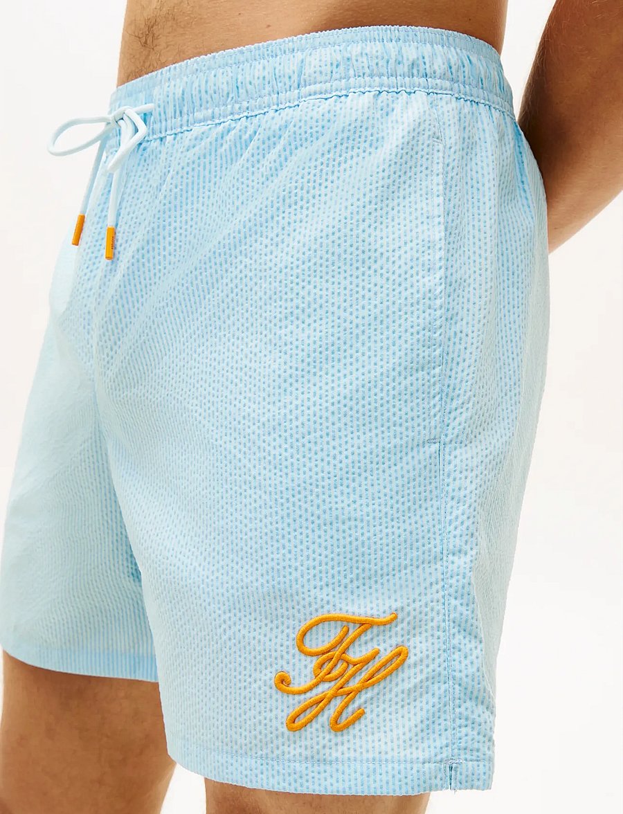 Tommy Hilfiger - MEDIUM DRAWSTRING ITHACA SCRIPT - freizeitshorts - tonal ithaca keepsake blue - 4