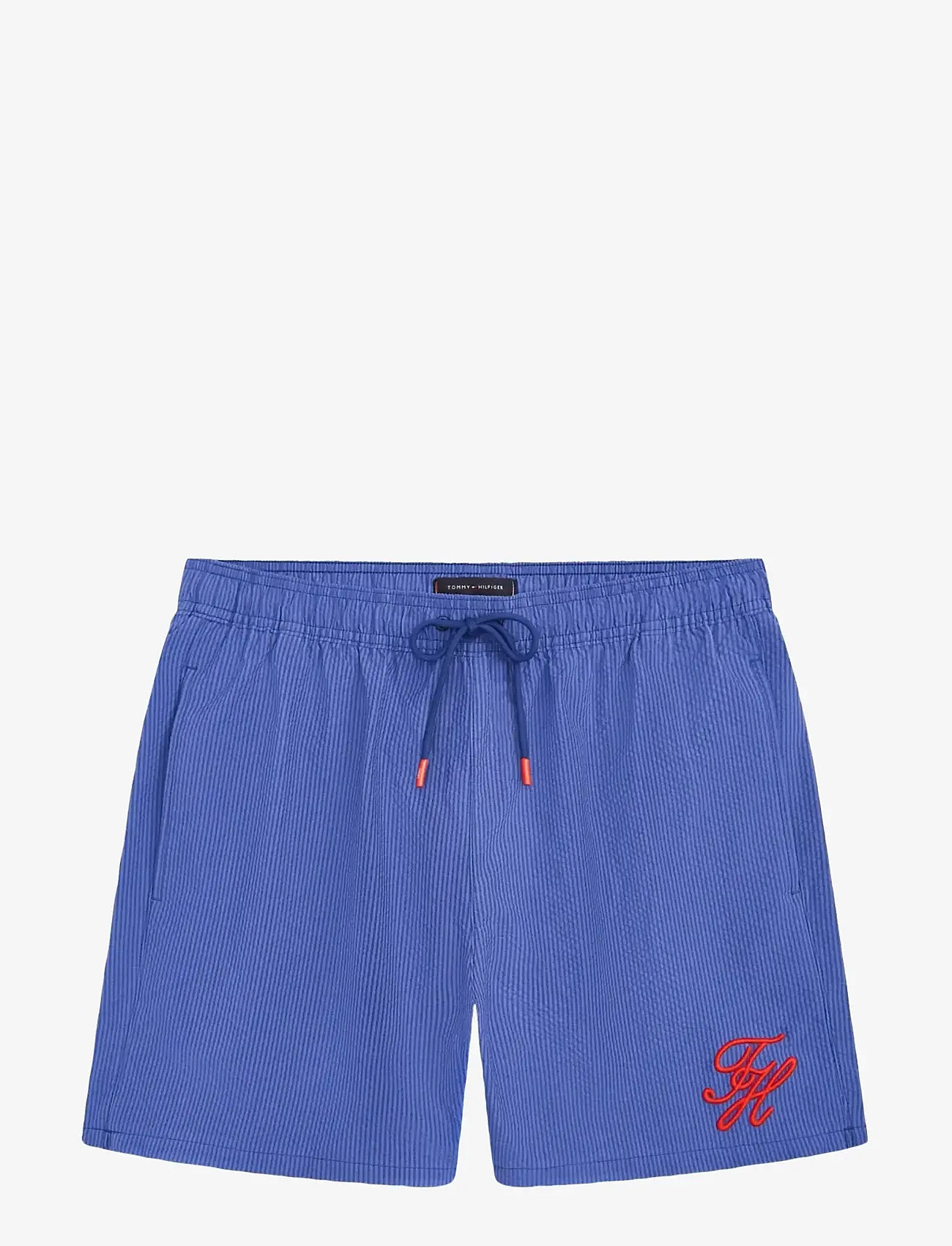 Tommy Hilfiger - MEDIUM DRAWSTRING ITHACA SCRIPT - lühikesed vabaajapüksid - tonal ithaca preppy navy - 1