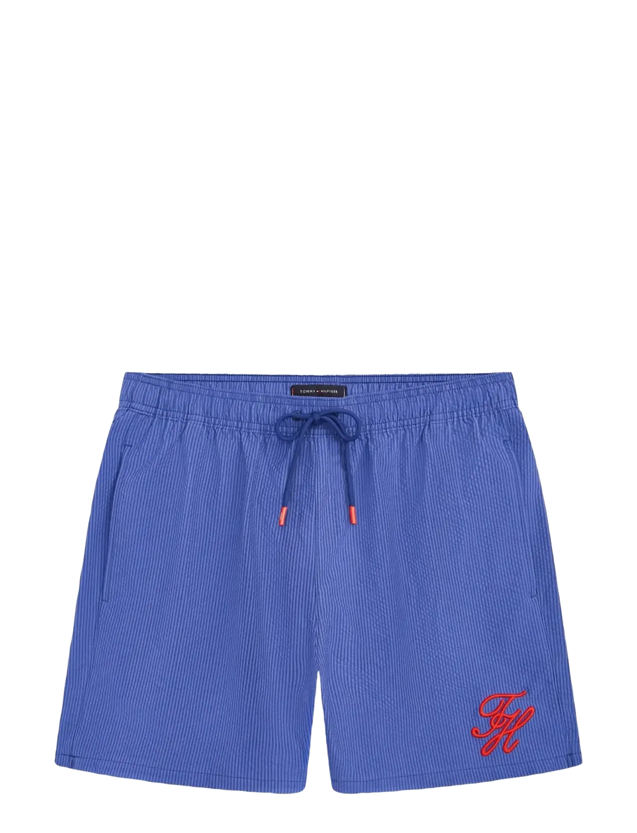 Tommy Hilfiger MEDIUM DRAWSTRING ITHACA SCRIPT - Shorts - TONAL ITHACA PREPPY NAVY / blue