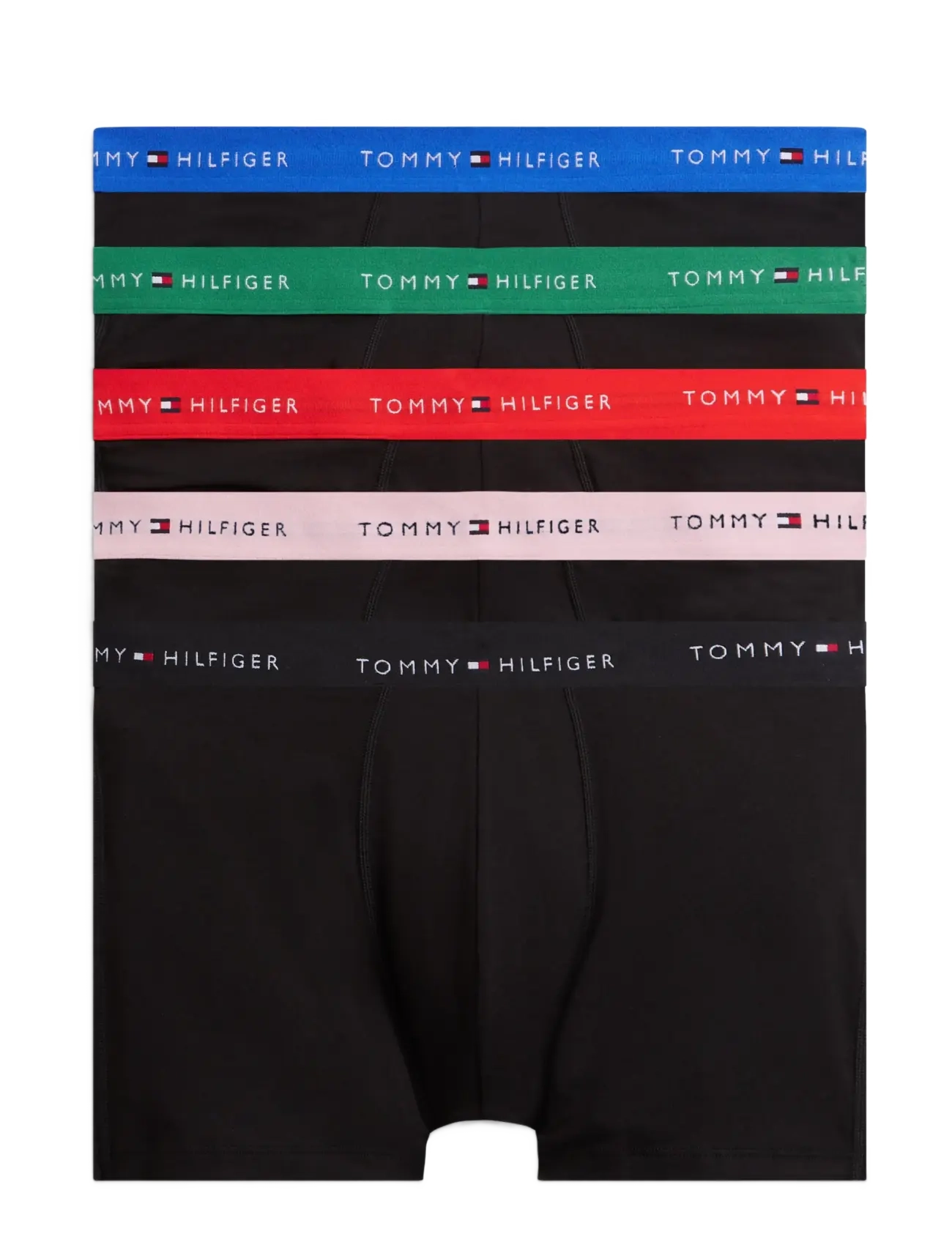 Tommy Hilfiger 5P BOXER BRIEF WB - Unterhosen im Multipack - B  BLK FIRE RD BON PK ALAS GR NO BL / black
