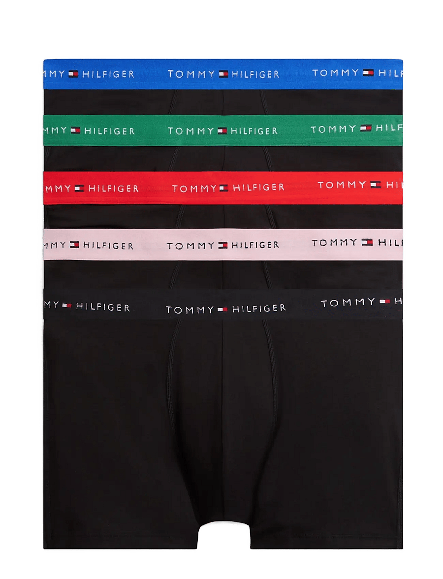 Tommy Hilfiger - 5P BOXER BRIEF WB - multipack kalsonger - b blk fire rd bon pk alas gr no bl - 1