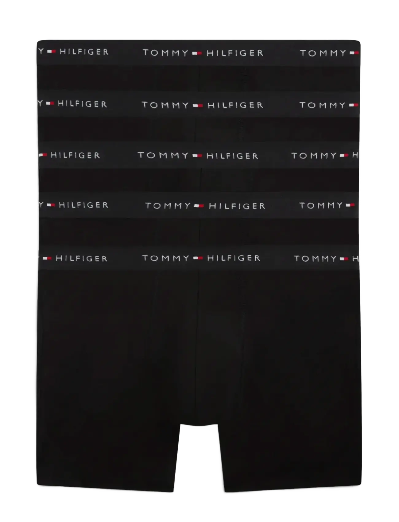 Tommy Hilfiger 5-Pack Cotton Boxer Brief - Campaign - B  BLACK BLACK BLACK BLACK BLACK / black