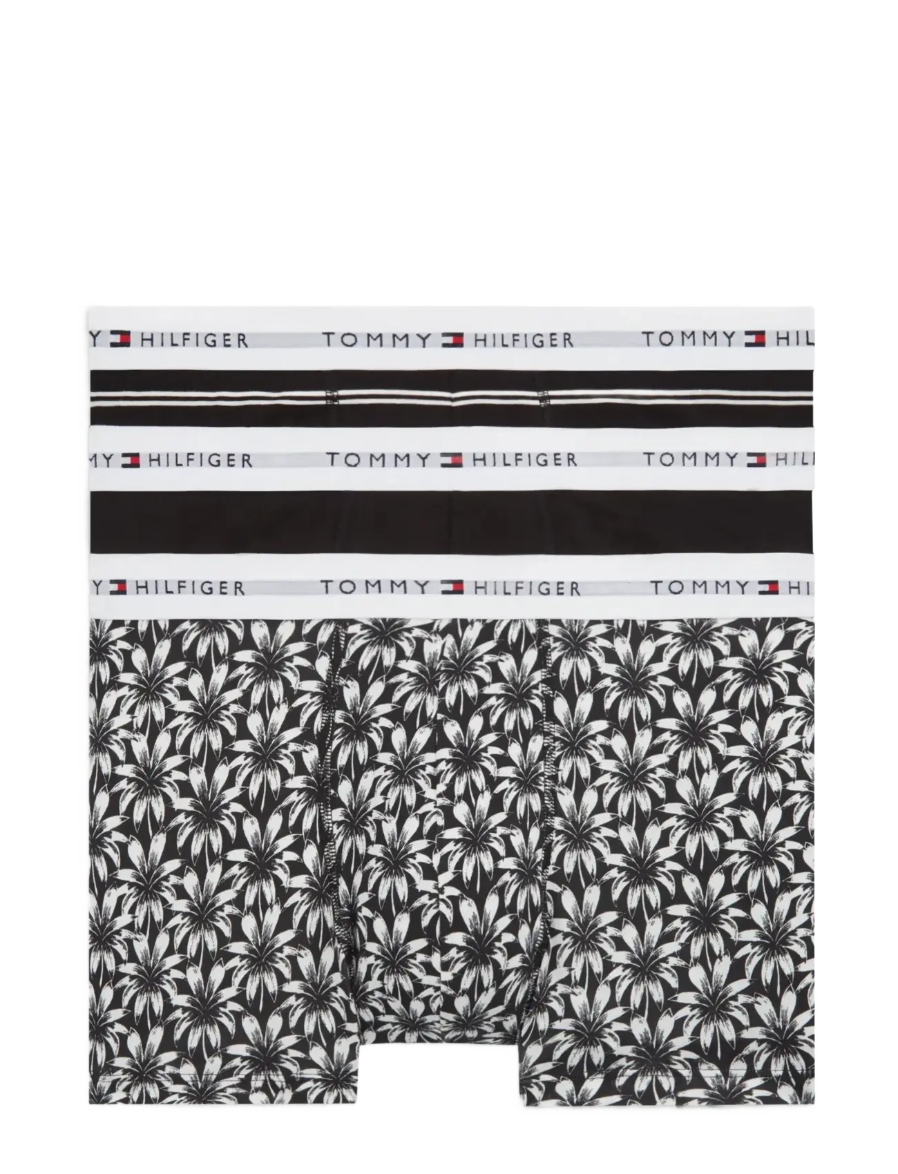 Tommy Hilfiger 3P TRUNK PRINT+ - Nyheter - TRM STPE BLK PALM FLRL / black