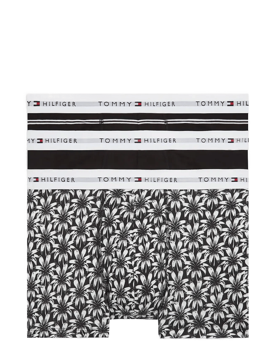 Tommy Hilfiger - 3P TRUNK PRINT+ - unterhosen im multipack - trm stpe blk palm flrl - 1