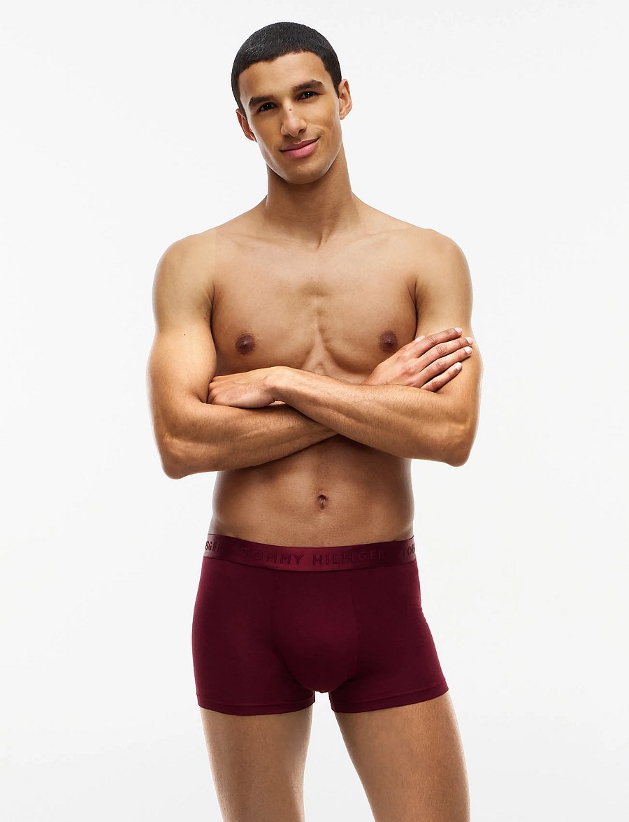 Tommy Hilfiger - 3-Pack Modal Blend Trunk - multipack underbukser - orna green burgundy opulent blue - 5