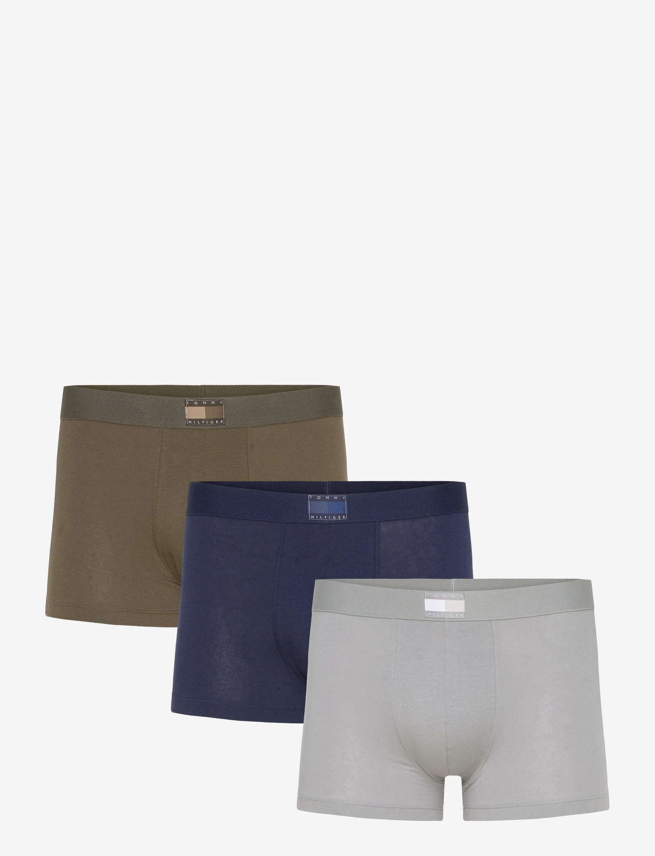 Tommy Hilfiger - 3P TRUNK DTM - multipack underbukser - antq silv ptch blu arm grn - 0