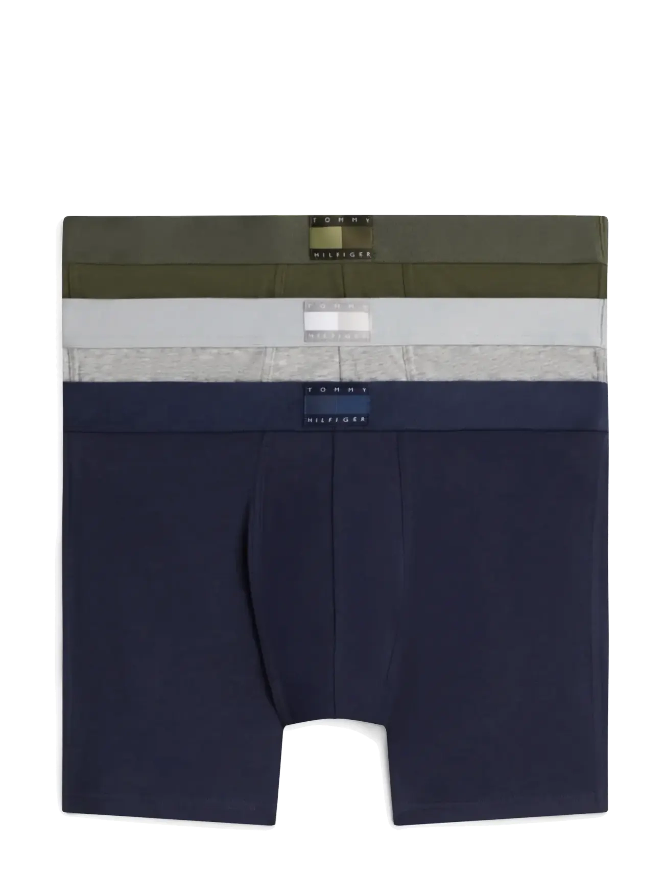 Tommy Hilfiger 3P BOXER BRIEF - Undertøy - ANTQ SILV PTCH BLU ARM GRN / multi