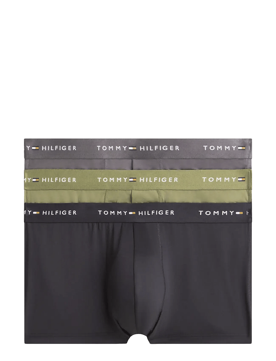 Tommy Hilfiger - 3-Pack Micro Low Rise Trunk - multipack underbukser - black utility olive dark ash - 1