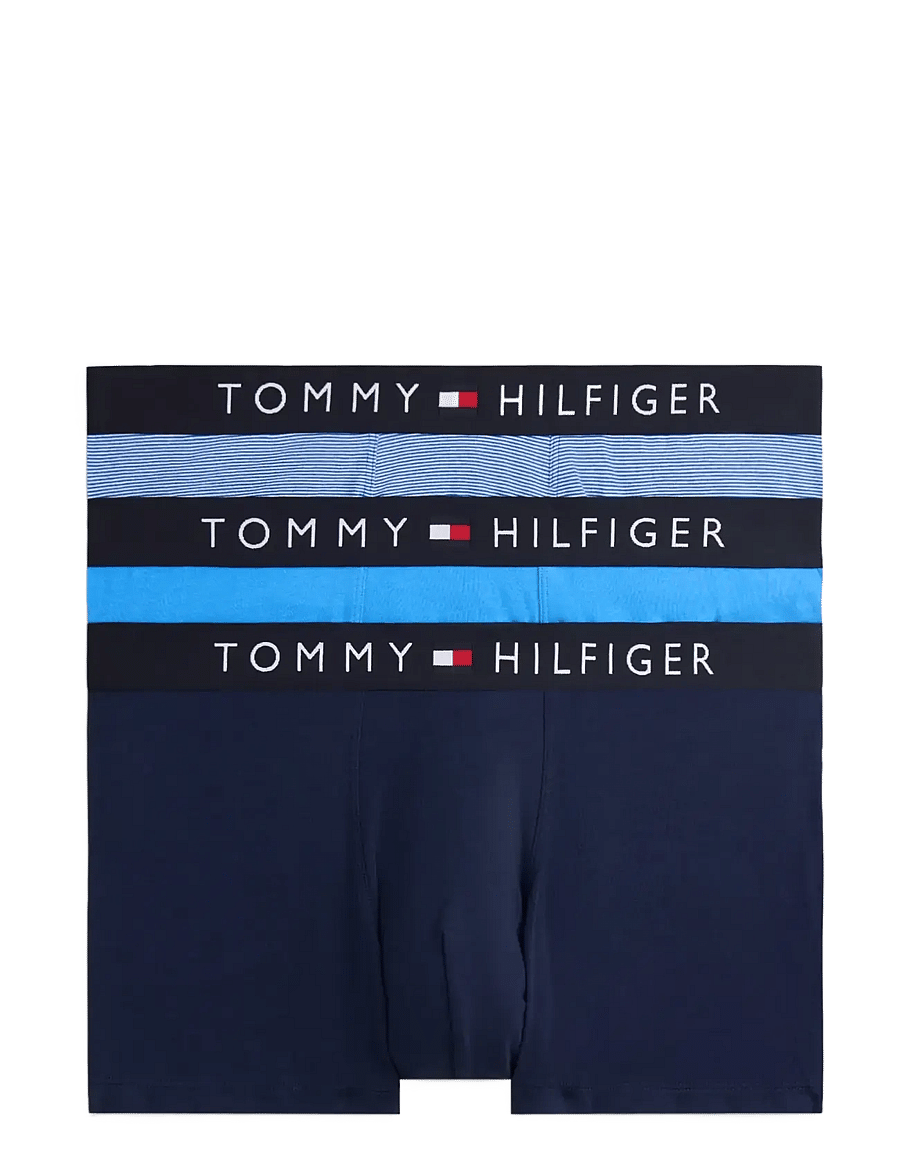 Tommy Hilfiger - 3P TRUNK STRIPE - boxershorts - ptch blu cop blu mini stp - 1