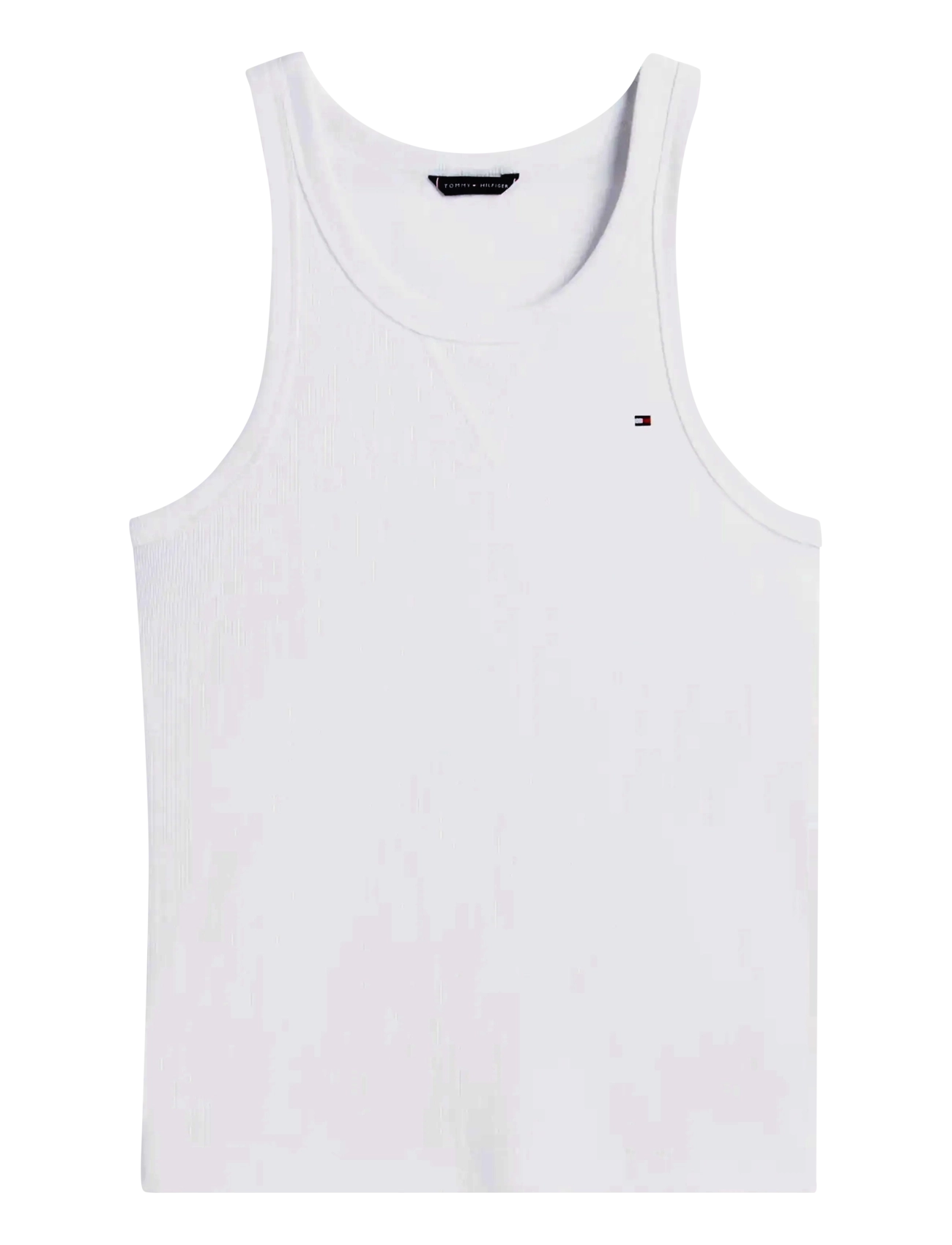 Tommy Hilfiger - TANK & WOVEN SHORT SET - pyjamasets - white blue madrass - 2