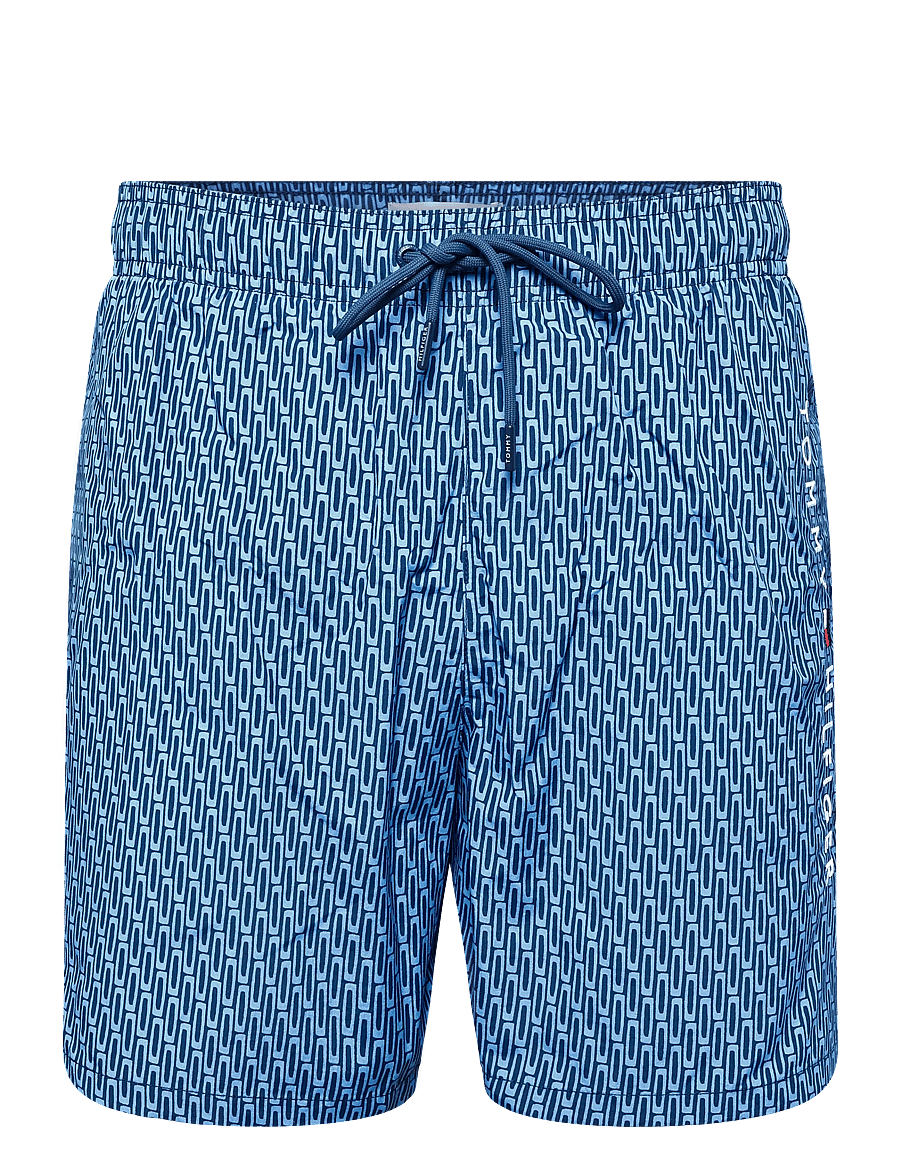 Tommy Hilfiger - MEDIUM DRAWSTRING PRINT - uimashortsit - graphic weave blue spell - 1