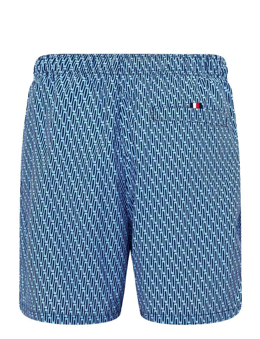 Tommy Hilfiger - MEDIUM DRAWSTRING PRINT - uimashortsit - graphic weave blue spell - 2