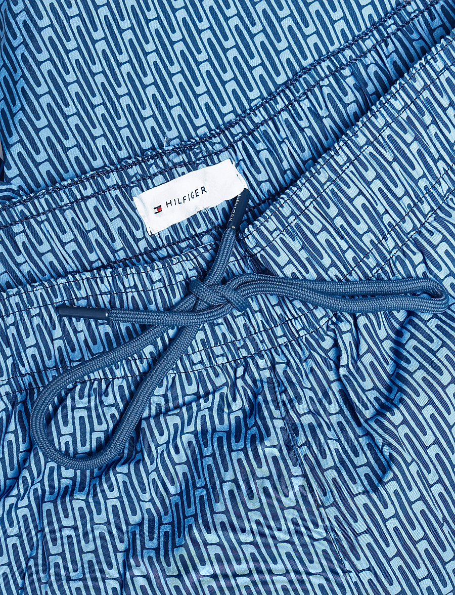 Tommy Hilfiger - MEDIUM DRAWSTRING PRINT - uimashortsit - graphic weave blue spell - 5