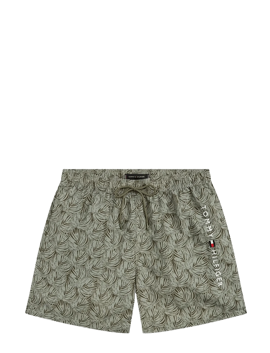 Tommy Hilfiger - MEDIUM DRAWSTRING PRINT - badeshorts - palm leaf army green - 1