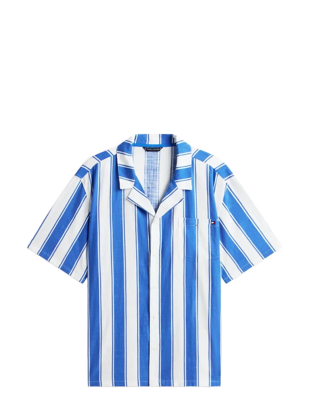 TOMMY HILFIGER Woven Bowling Shirt Print Blau - XL - Herren