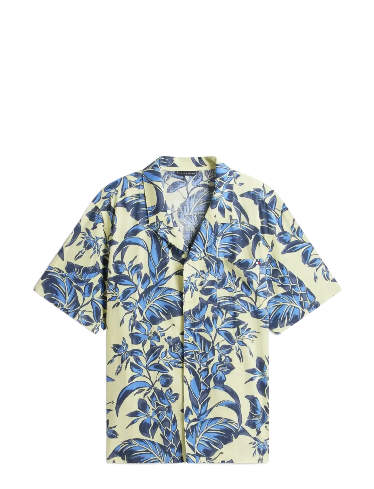 TOMMY HILFIGER Woven Bowling Shirt Print Blau - XL - Herren