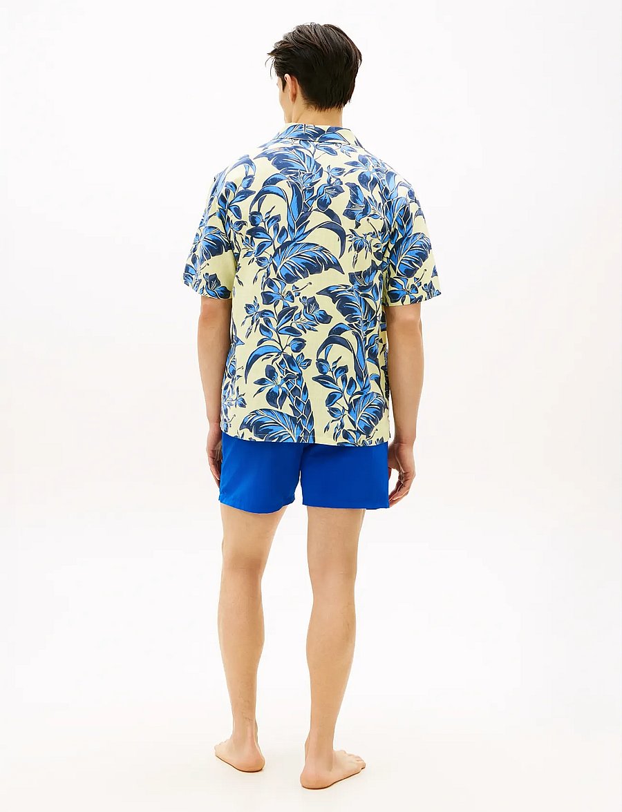 Tommy Hilfiger - WOVEN BOWLING SHIRT PRINT - lühikeste varrukatega särgid - vintage tropical floral yellow - 2