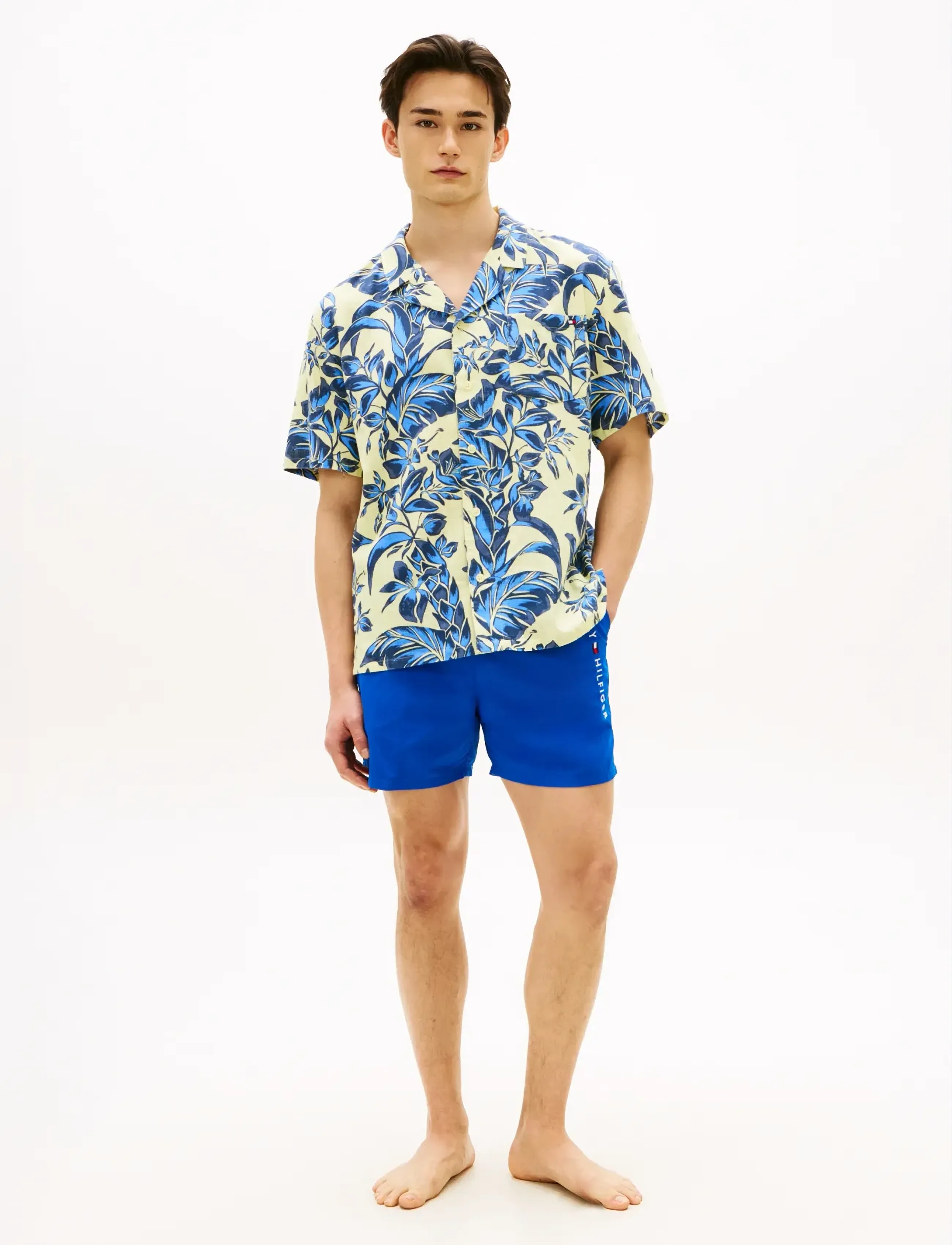 Tommy Hilfiger - WOVEN BOWLING SHIRT PRINT - kortærmede skjorter - vintage tropical floral yellow - 3