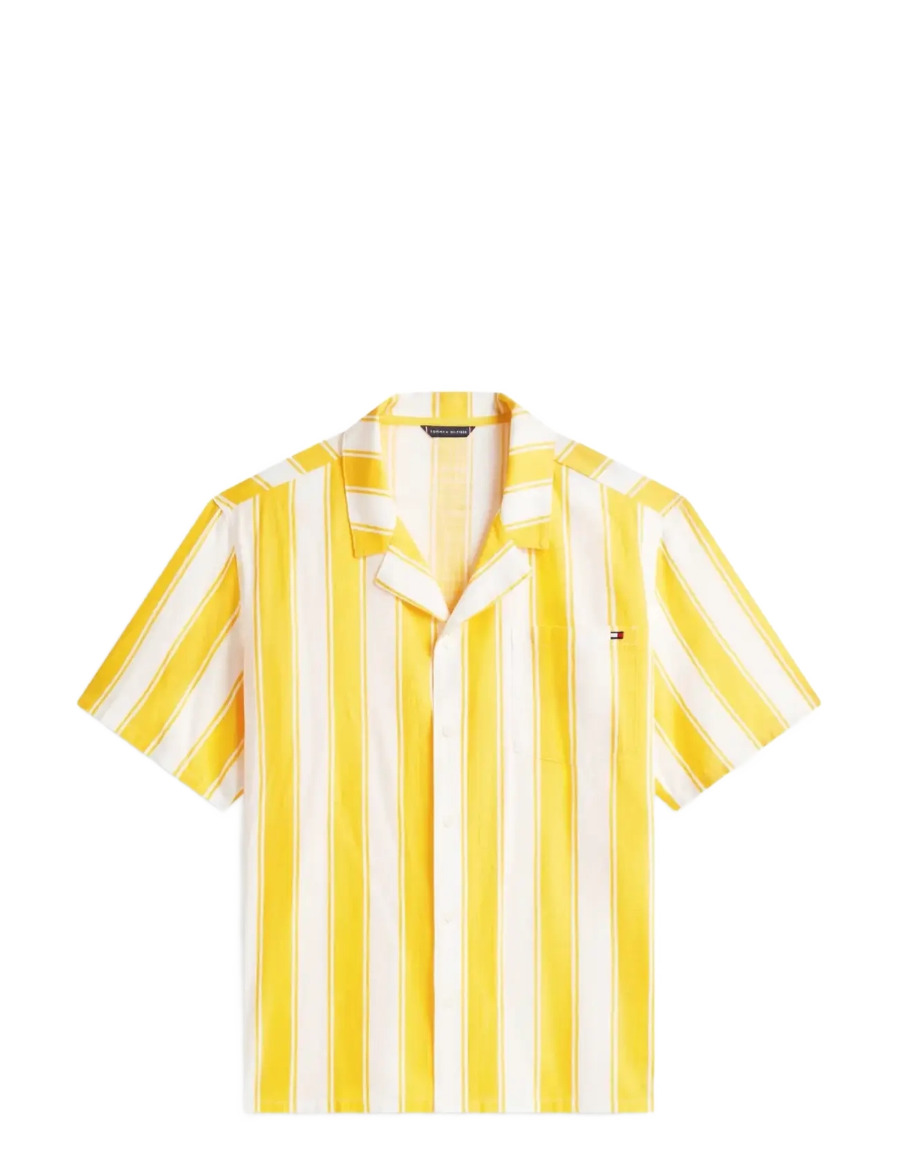 WOVEN BOWLING SHIRT PRINT - SUMMER STRIPE SUNSHOWER