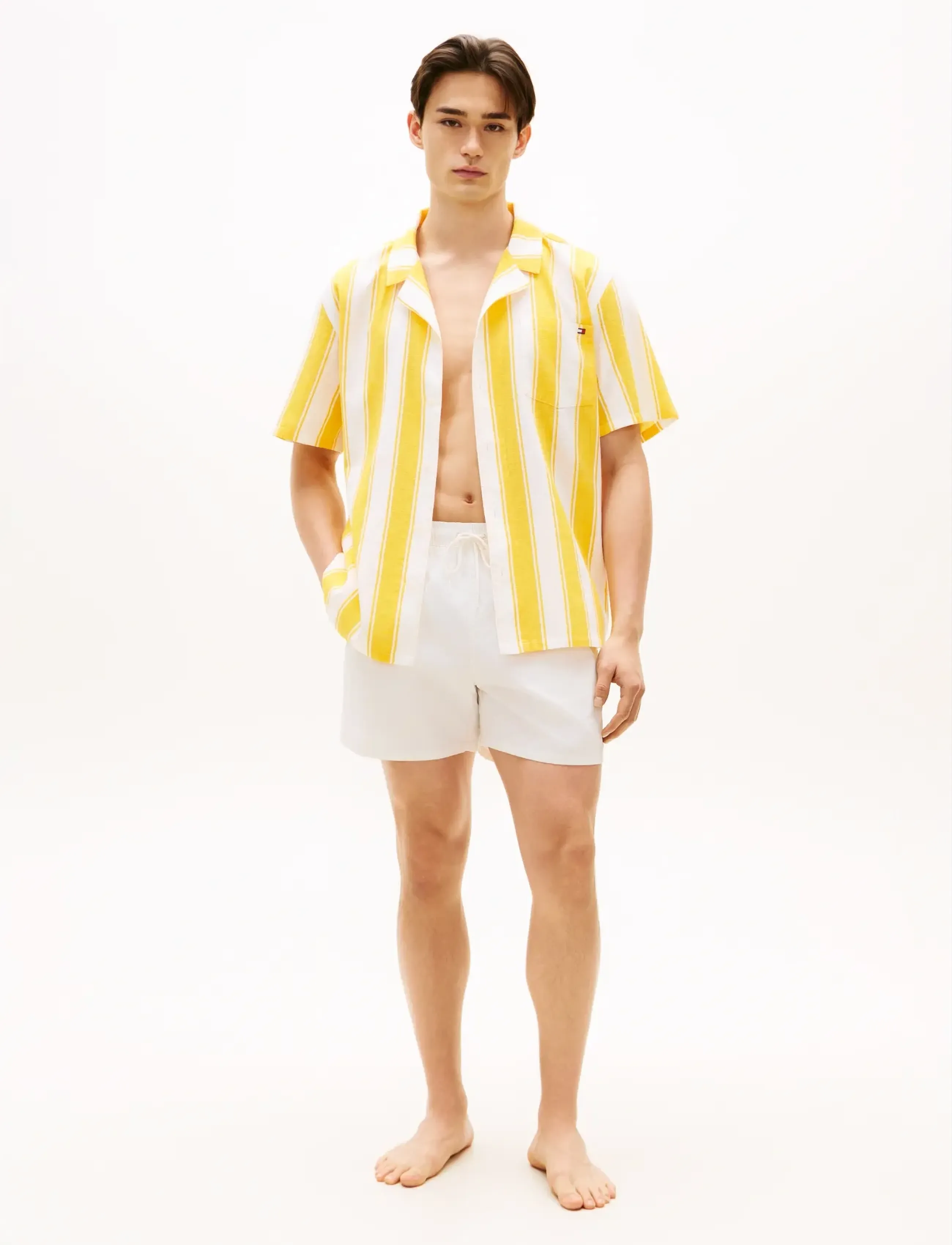Tommy Hilfiger - WOVEN BOWLING SHIRT PRINT - kortærmede skjorter - summer stripe sunshower - 3
